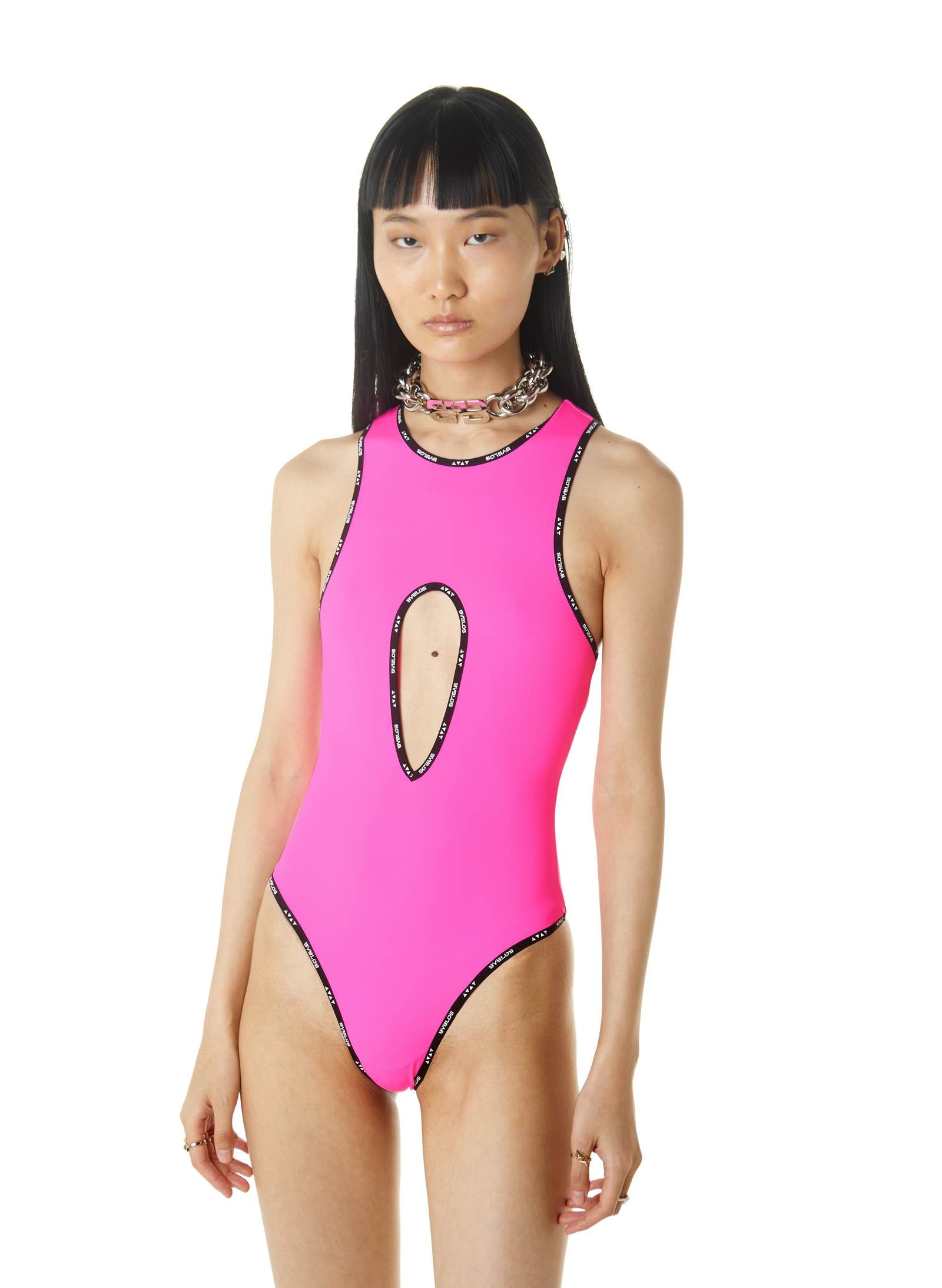 "DROP BYBLOS LOGO" SWIMSUIT