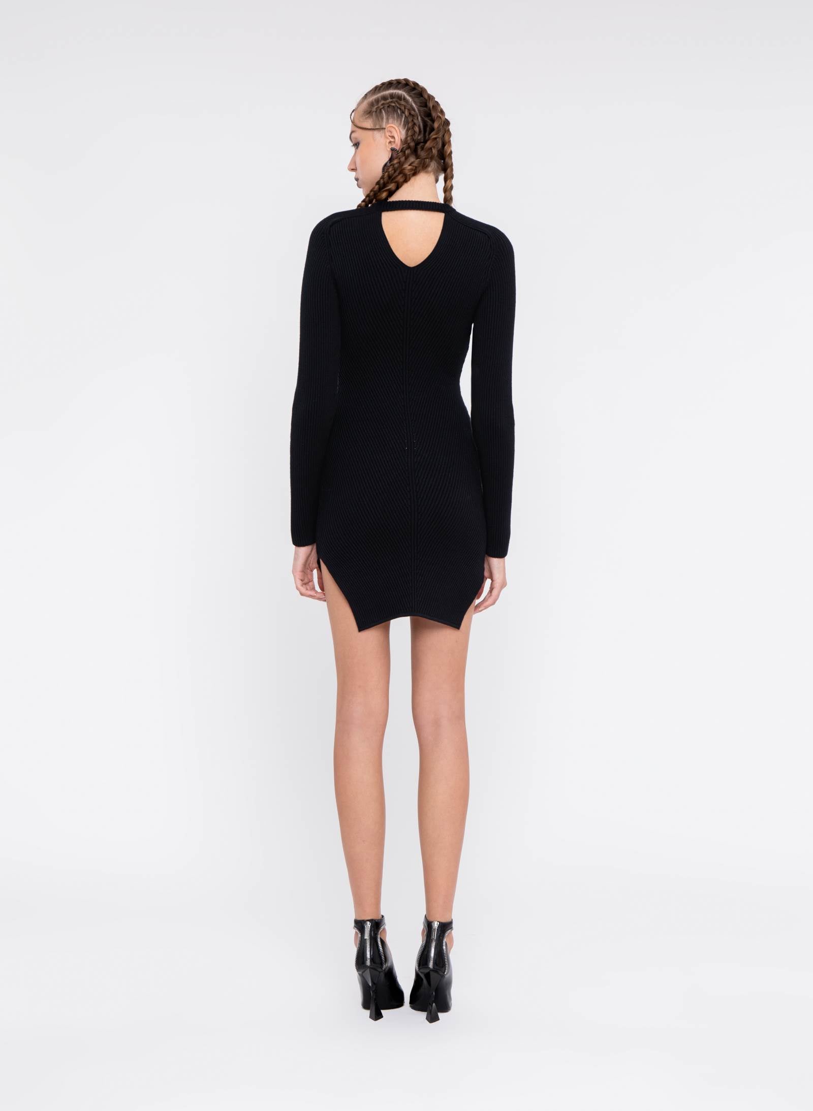 Diagonal "DNA" Mini Dress