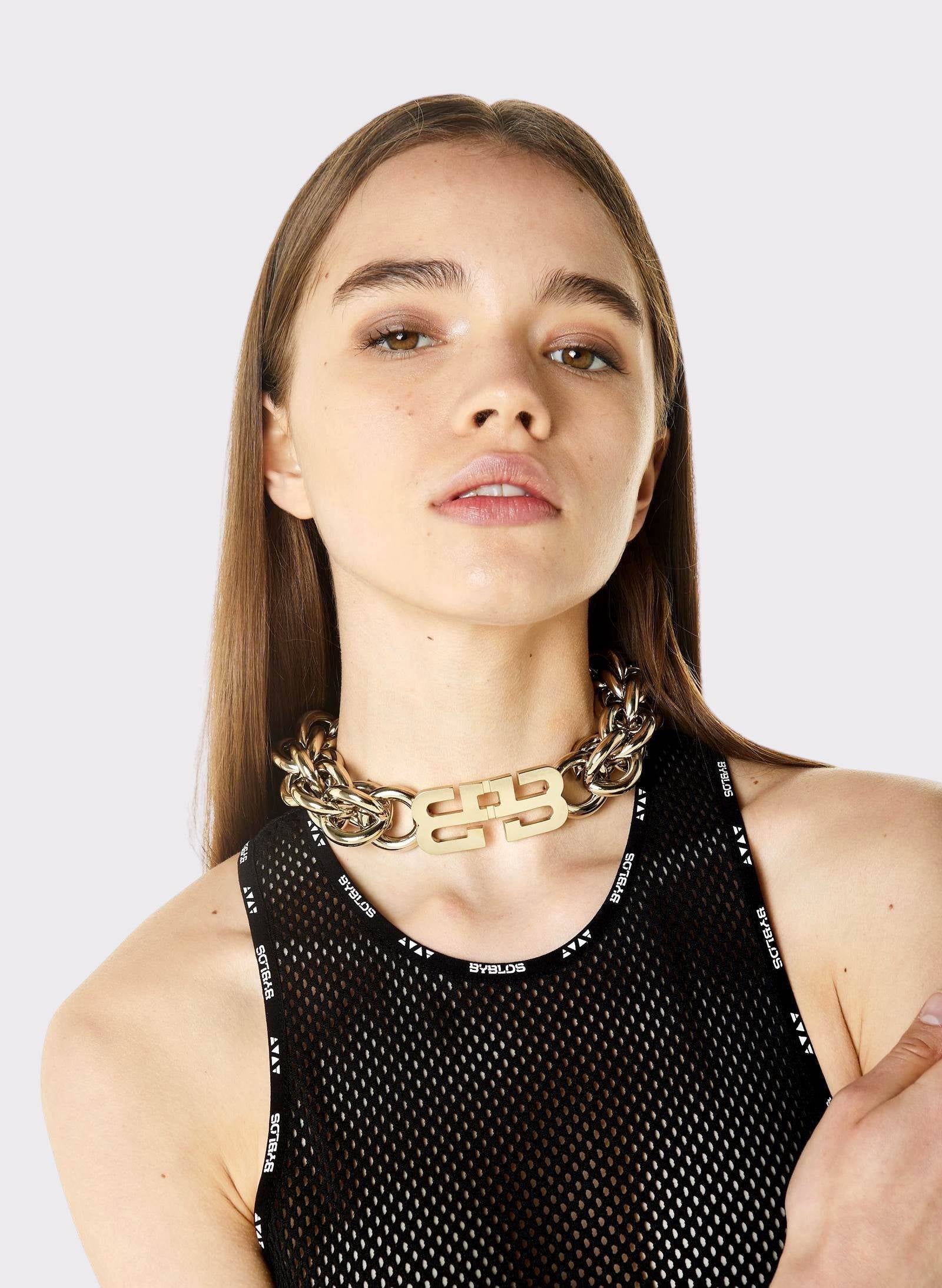 MAXI CHOKER "BB" MONOGRAM