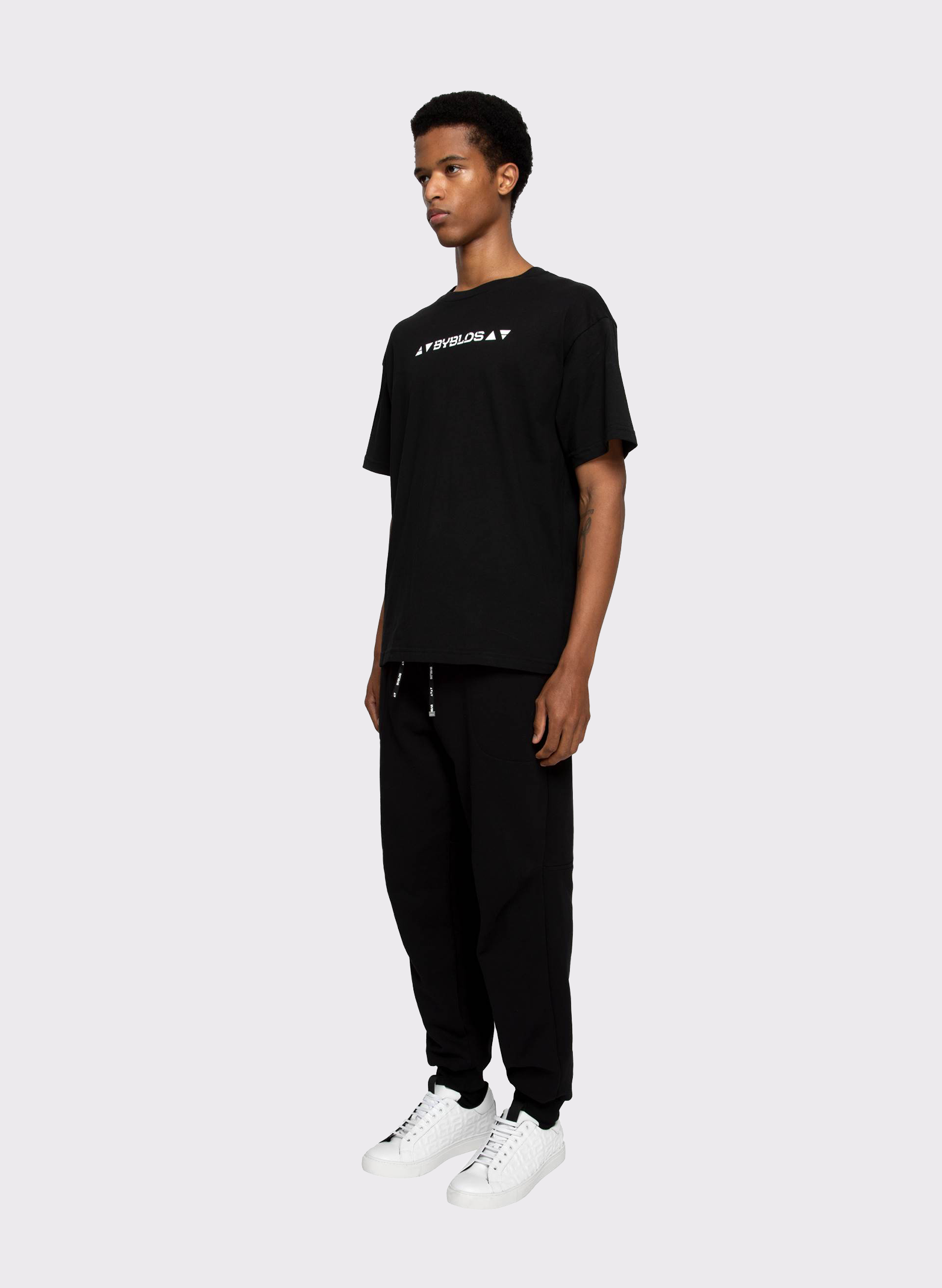 Byblos Lover Logo T-Shirt in black - back view