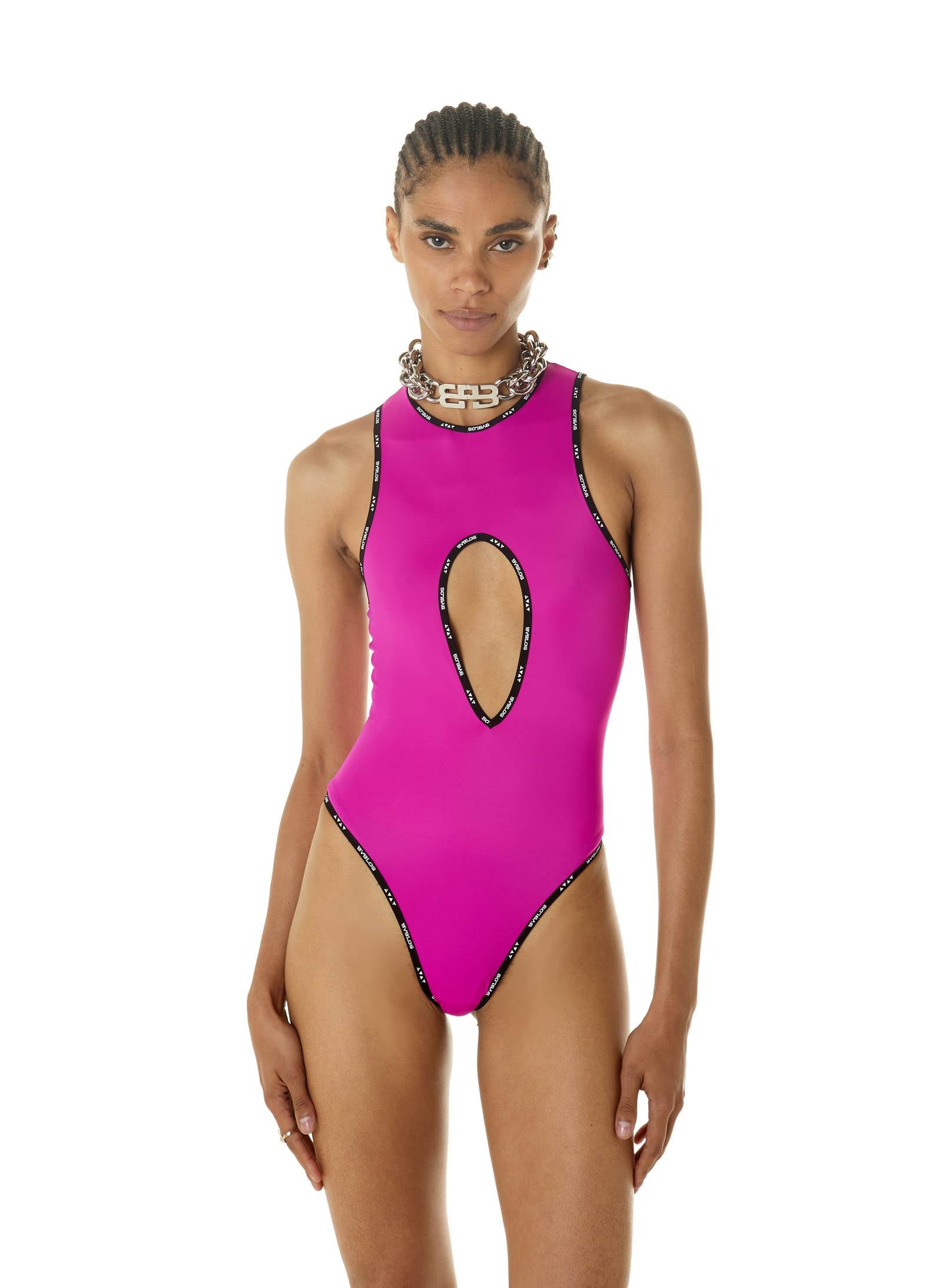 "DROP BYBLOS LOGO" SWIMSUIT