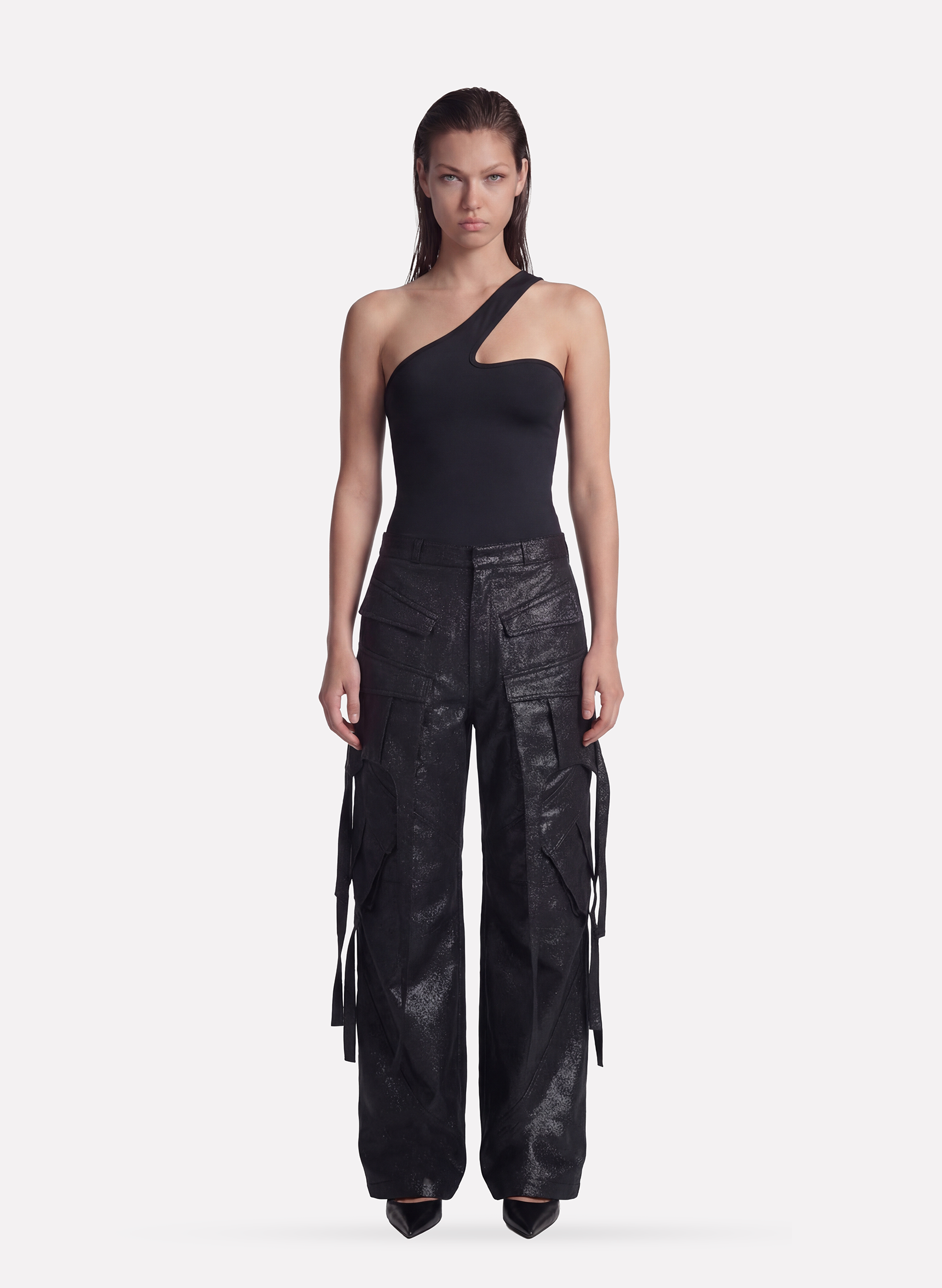 Byblos Cargo Lurex in black - detail view