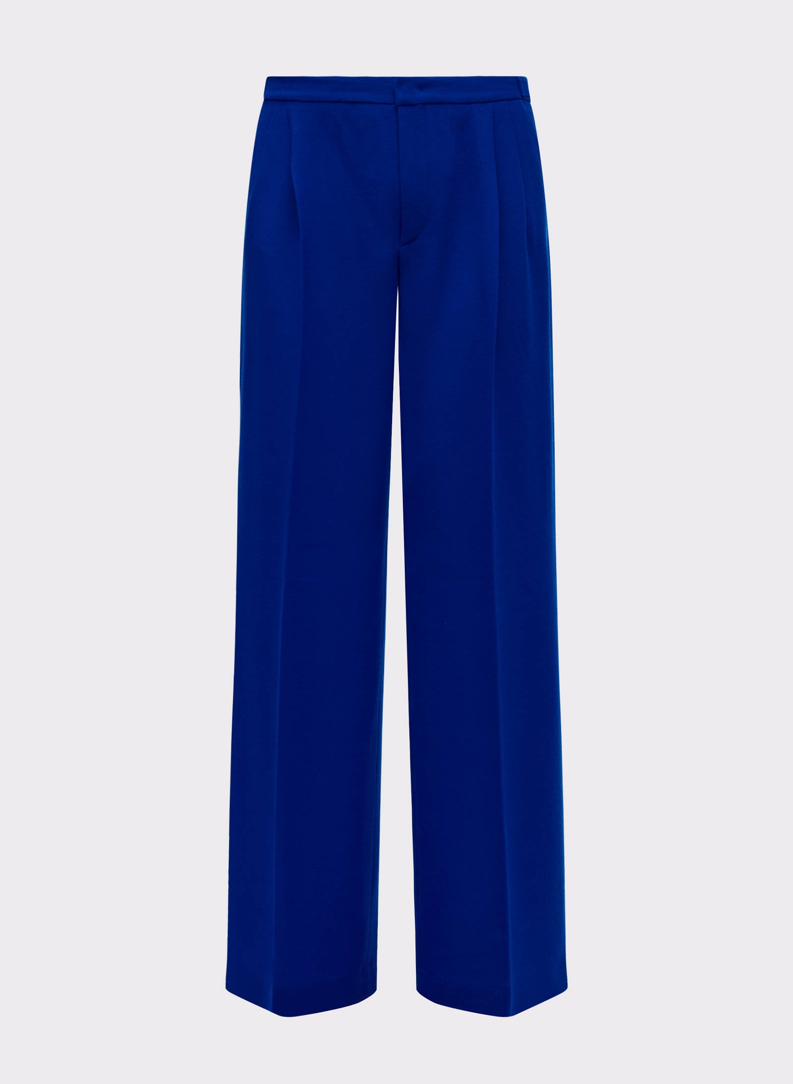 Byblos Wide-Leg Tailored Trousers in dark blue - back view
