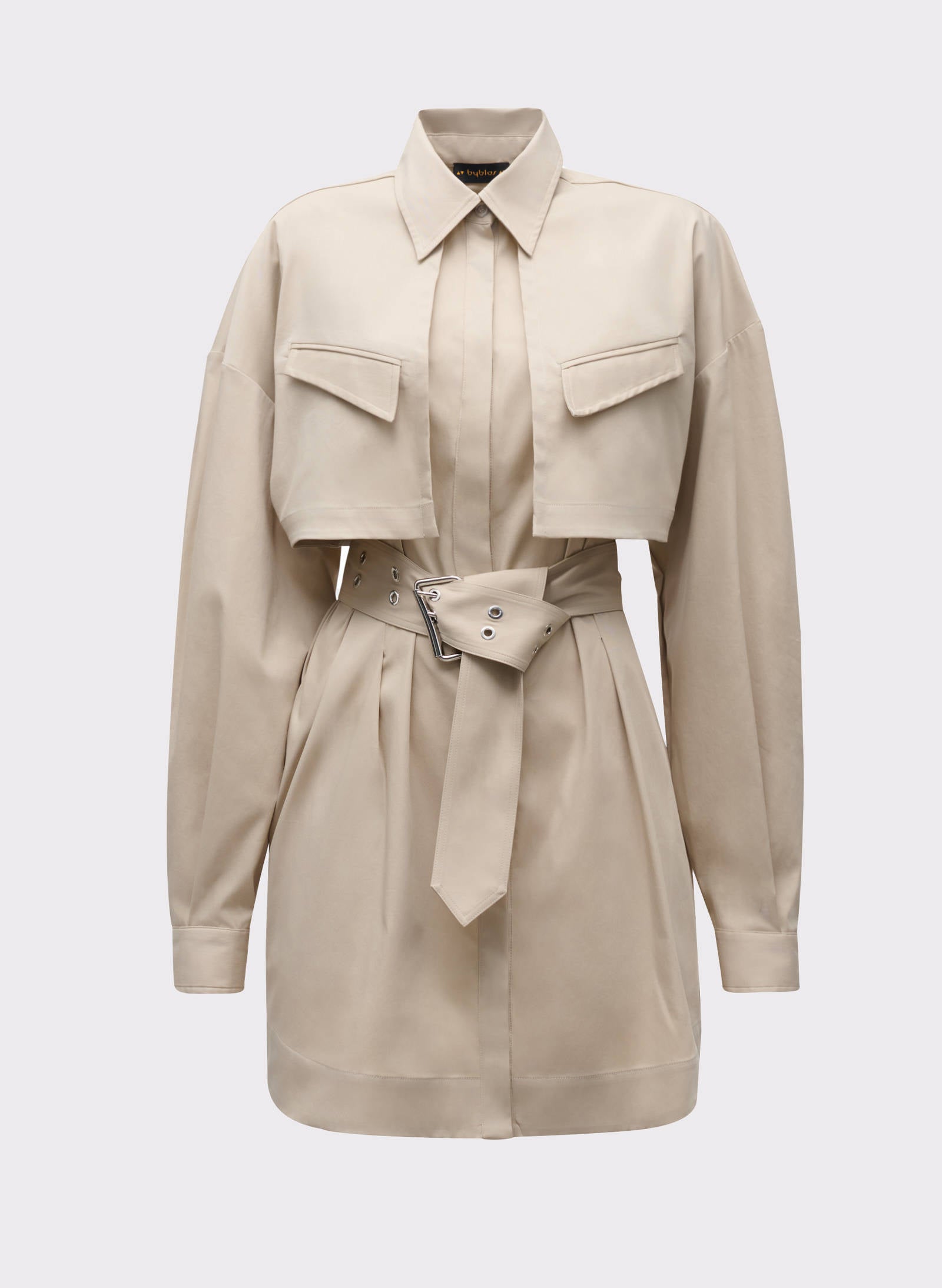 BELTED SHIRTDRESS