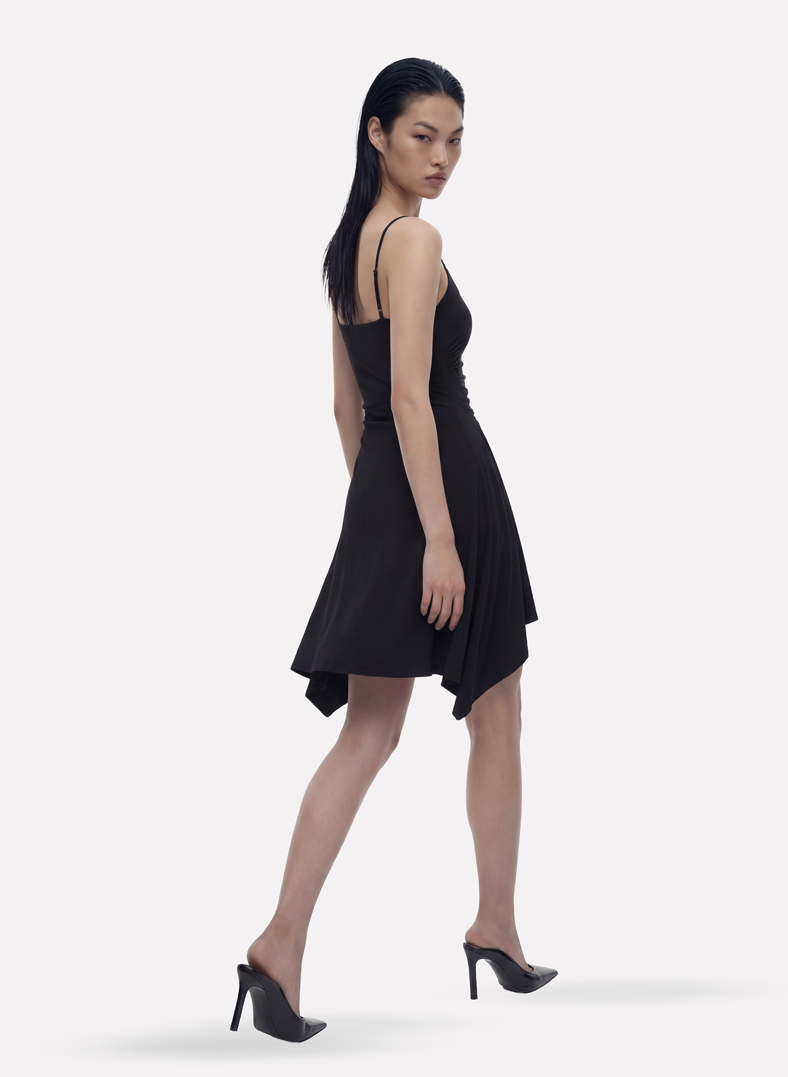 Byblos Foulard Dress in black - back view