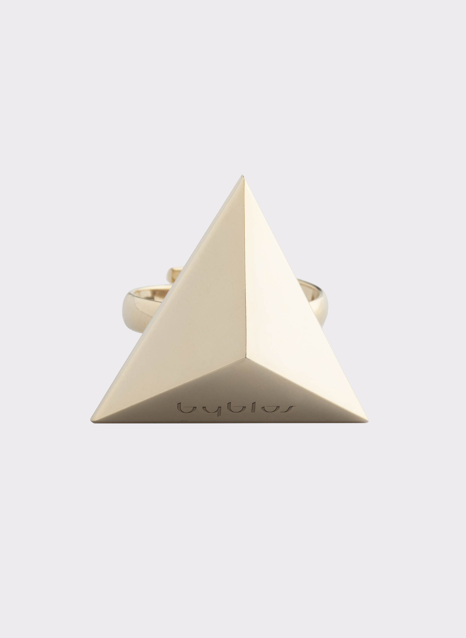Byblos Maxi Triangle Ring in gold