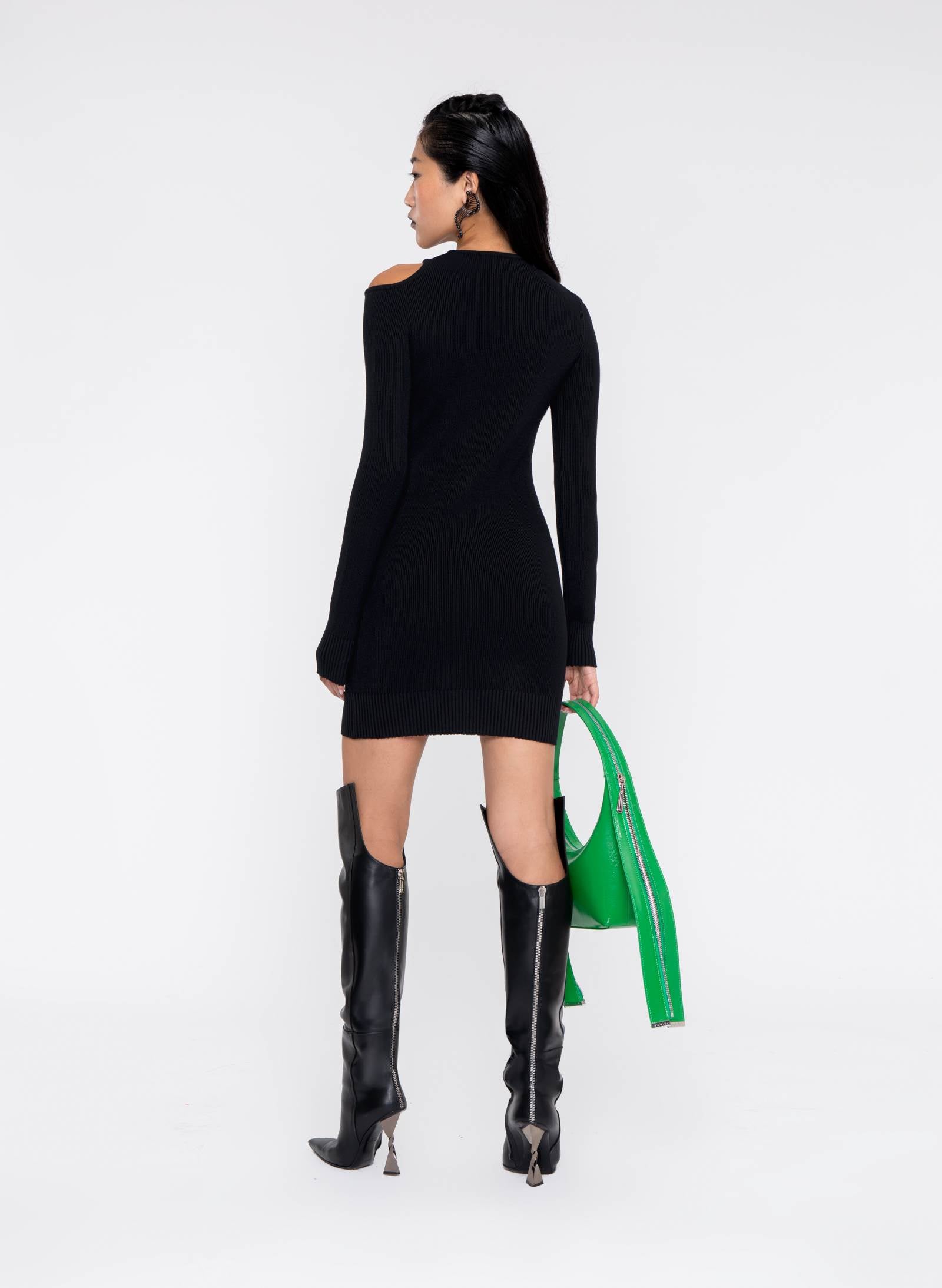 "DNA" Neckline Mini Dress