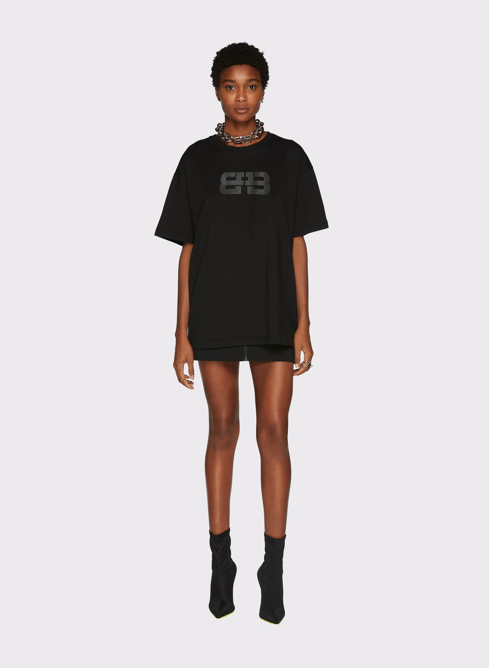 Byblos Lover Strass T-Shirt in black - back view