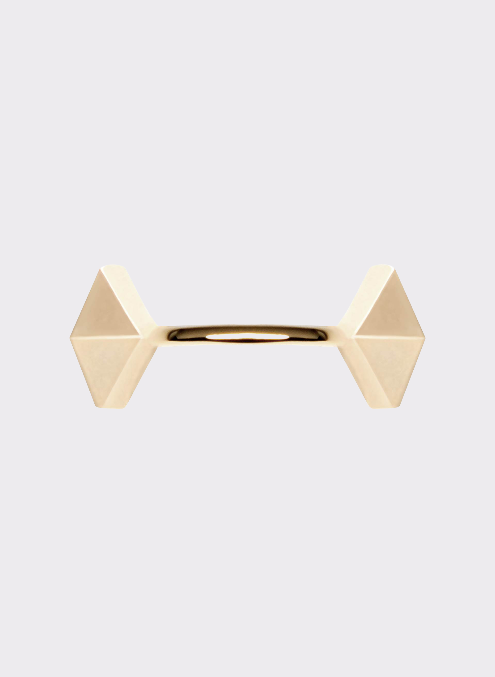 Byblos Triangles Nose Cuff in gold