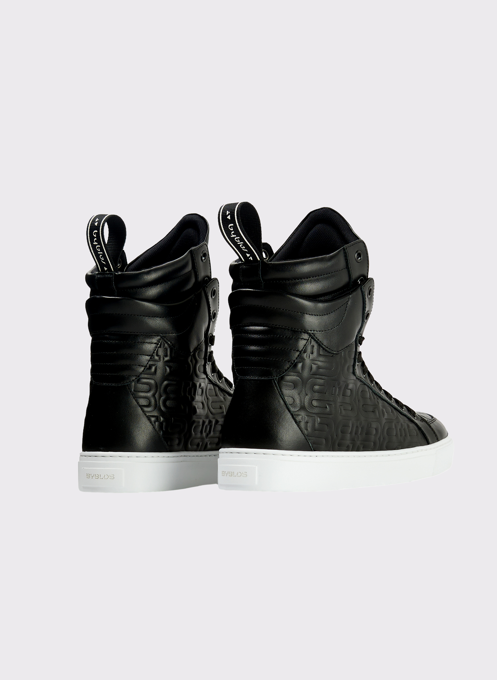 Byblos 3D Logo Black Sneaker in black - side view