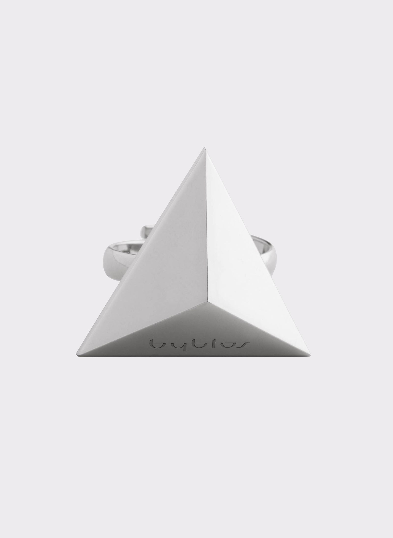Byblos Maxi Triangle Ring in silver