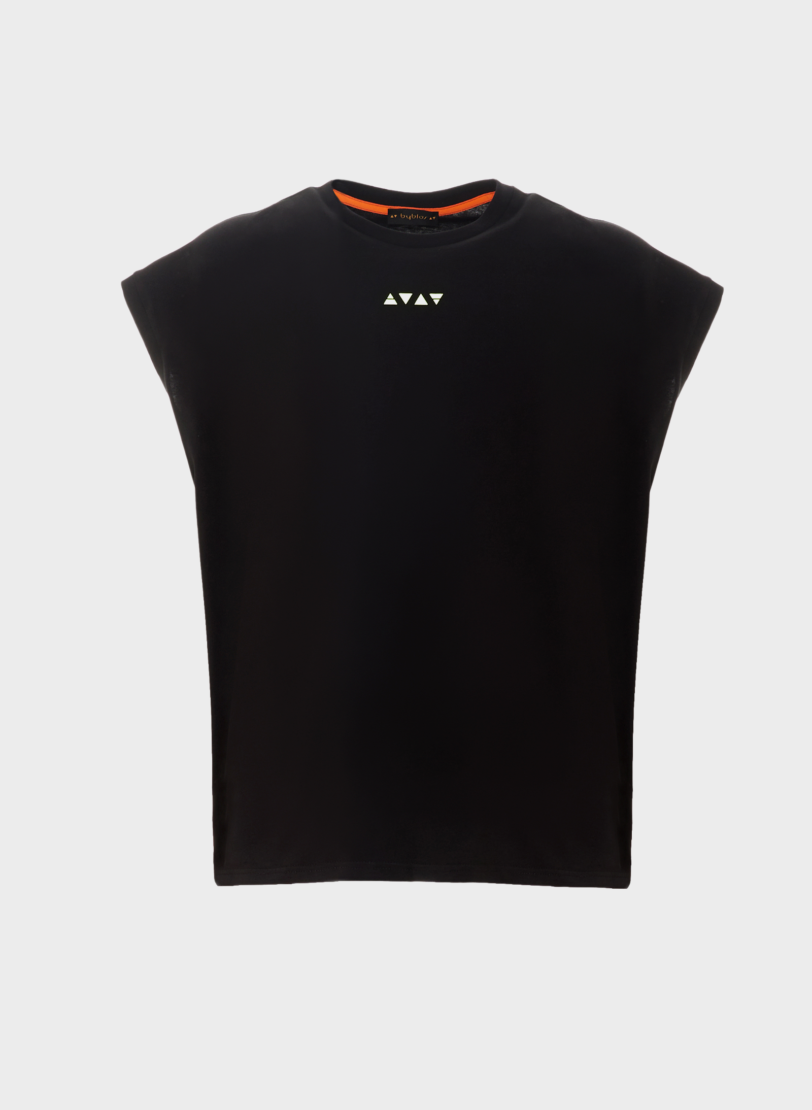 Byblos T-Shirt Triangle Symbols in black - front view