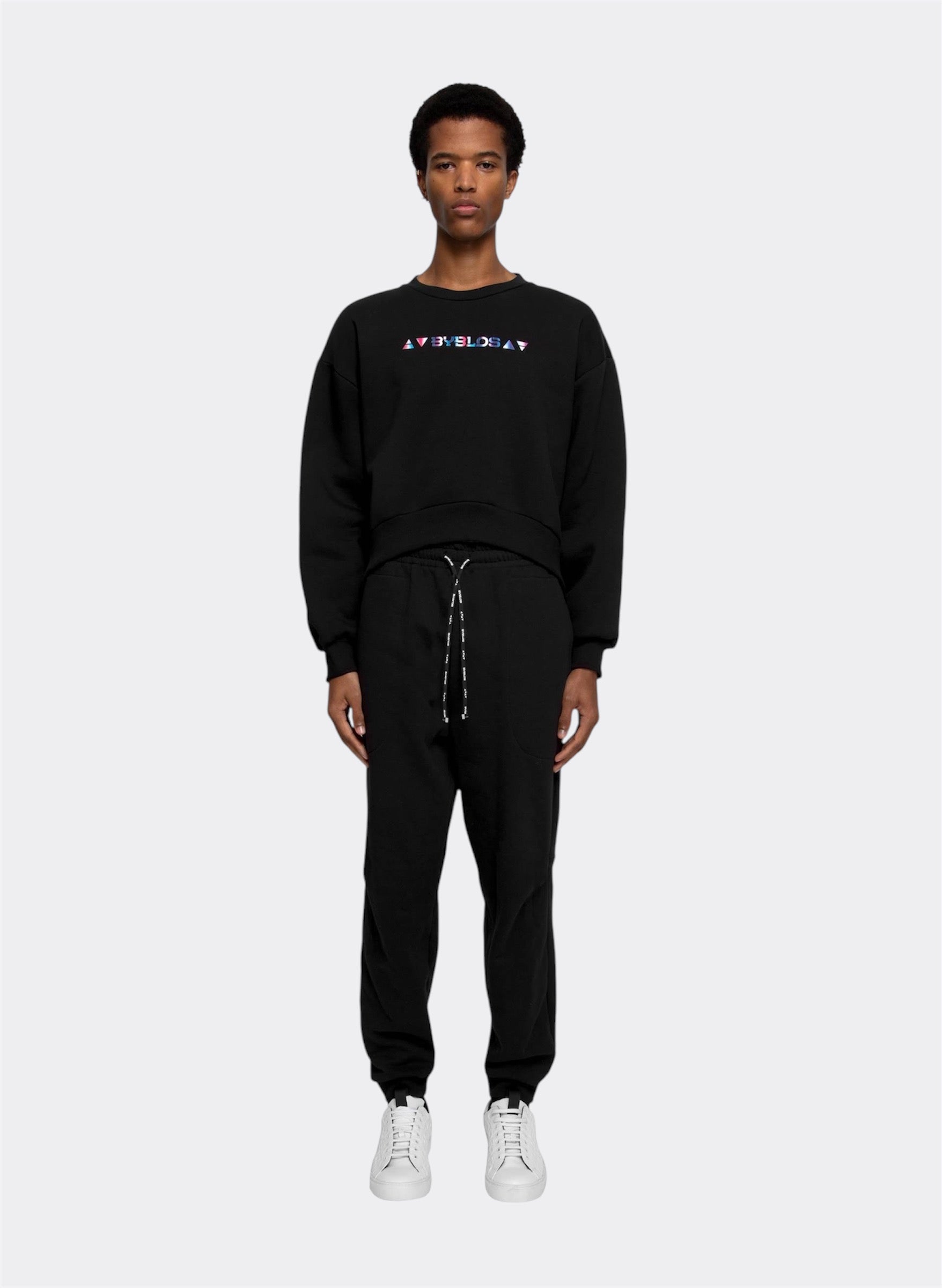 Iridescent Logo Crop Jumper