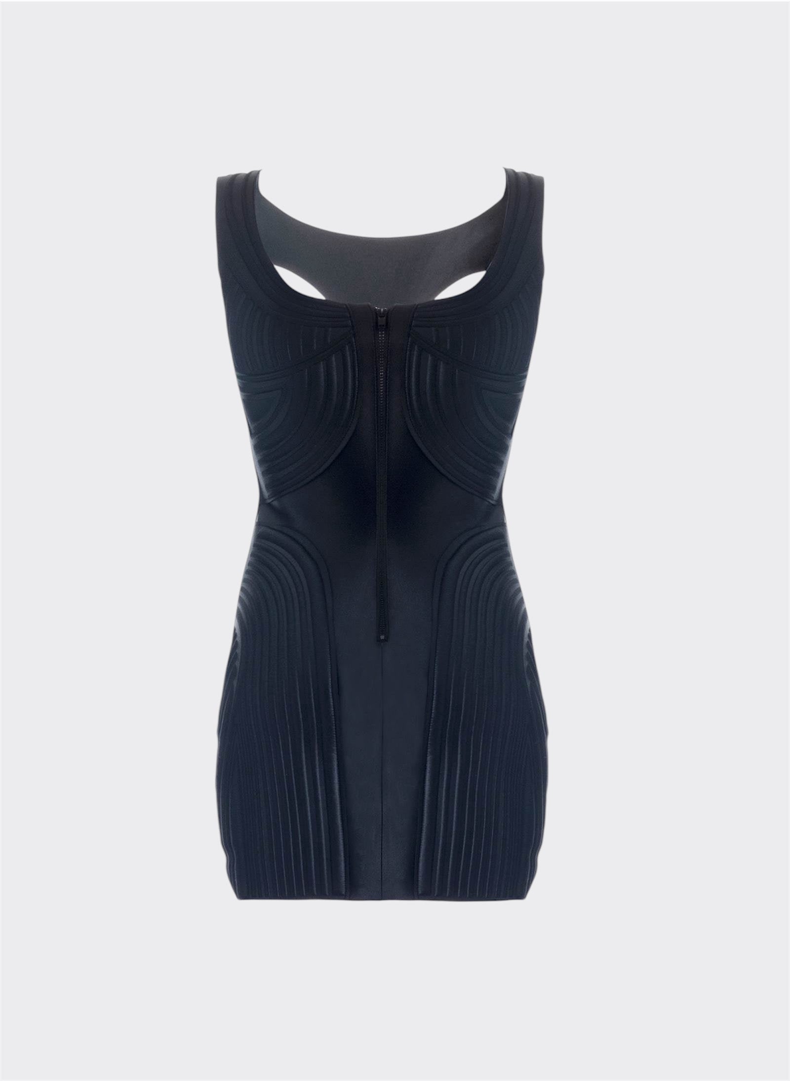 Black Thermo Impressed Dress