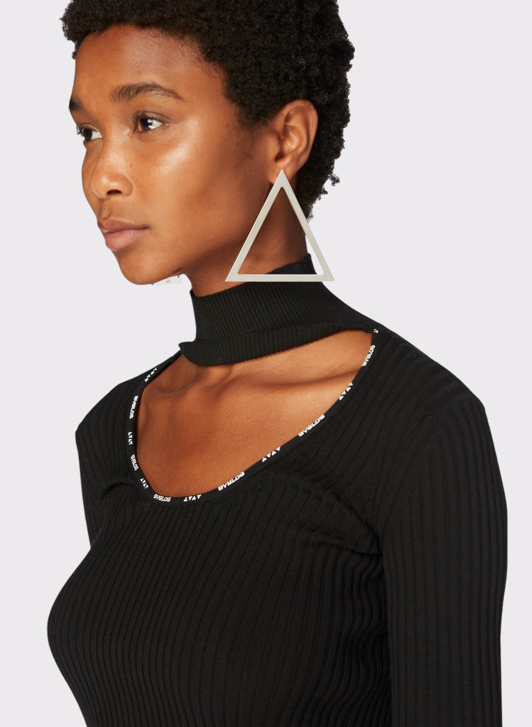 Maxi Triangle Drop Earrings