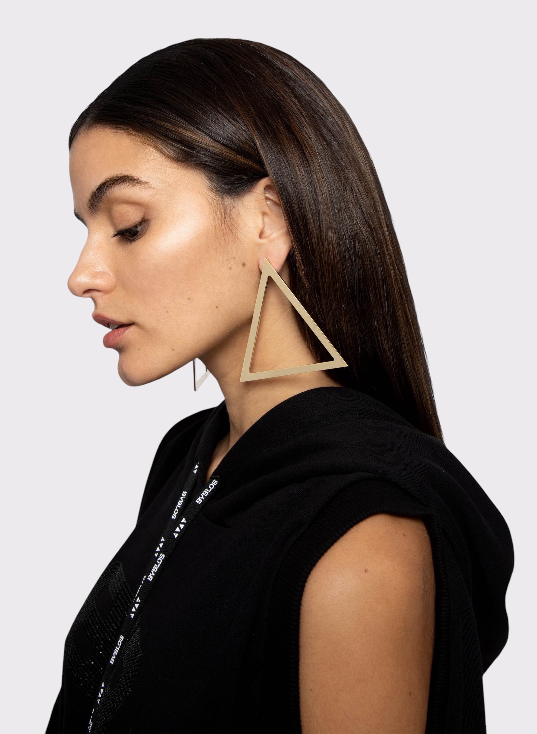 Maxi Triangle Drop Earrings