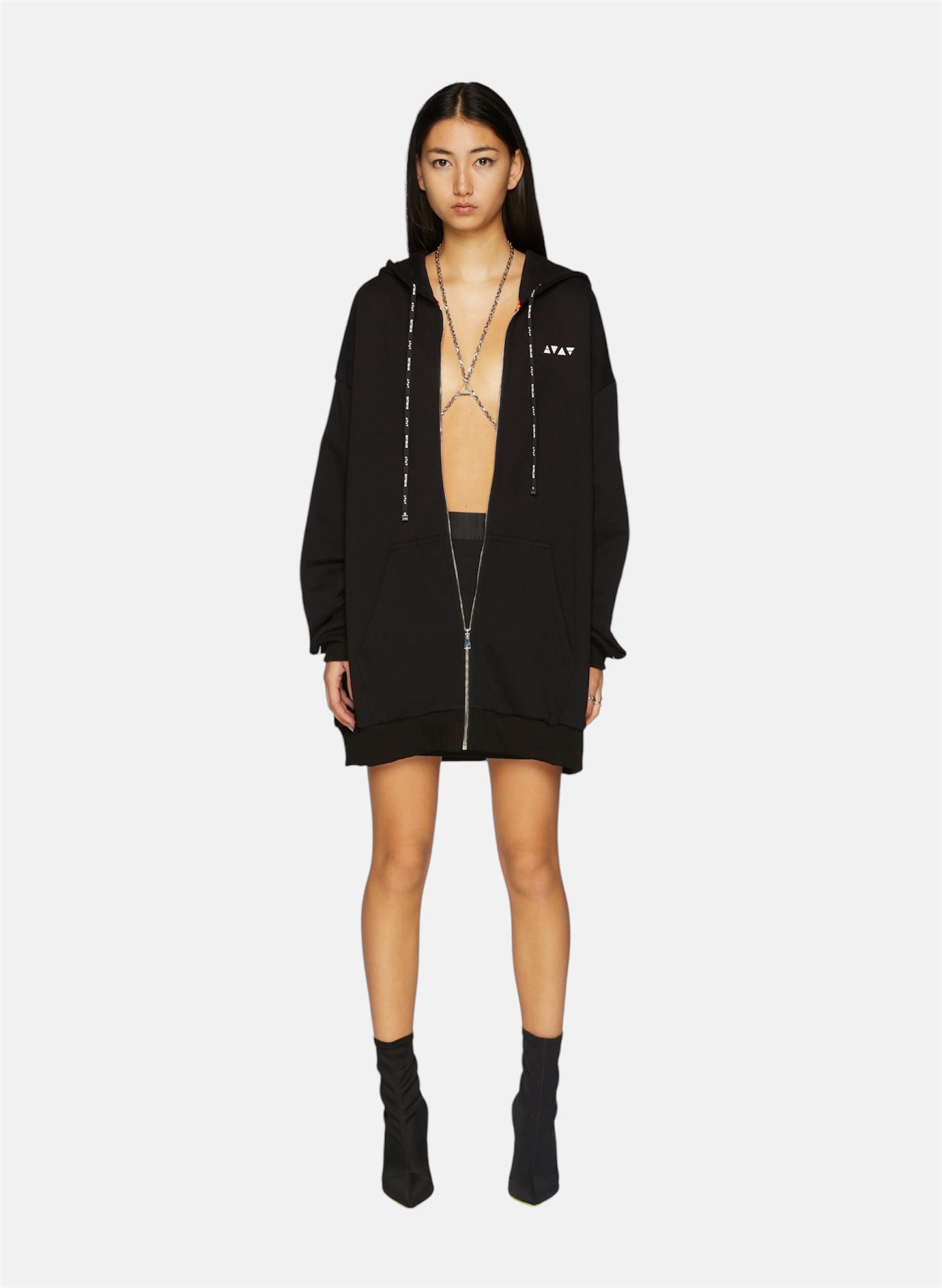 Logo Track Zip Hoodie