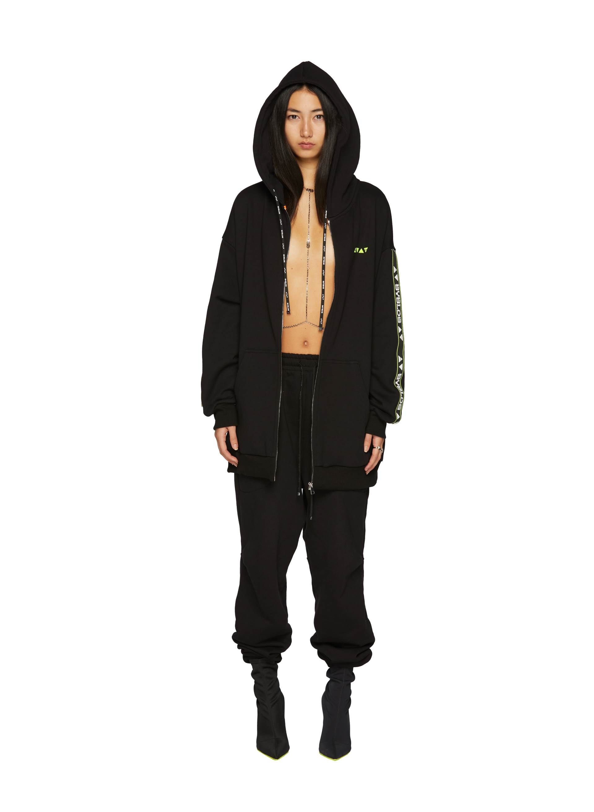 LOGO TRACK ZIP HOODIE