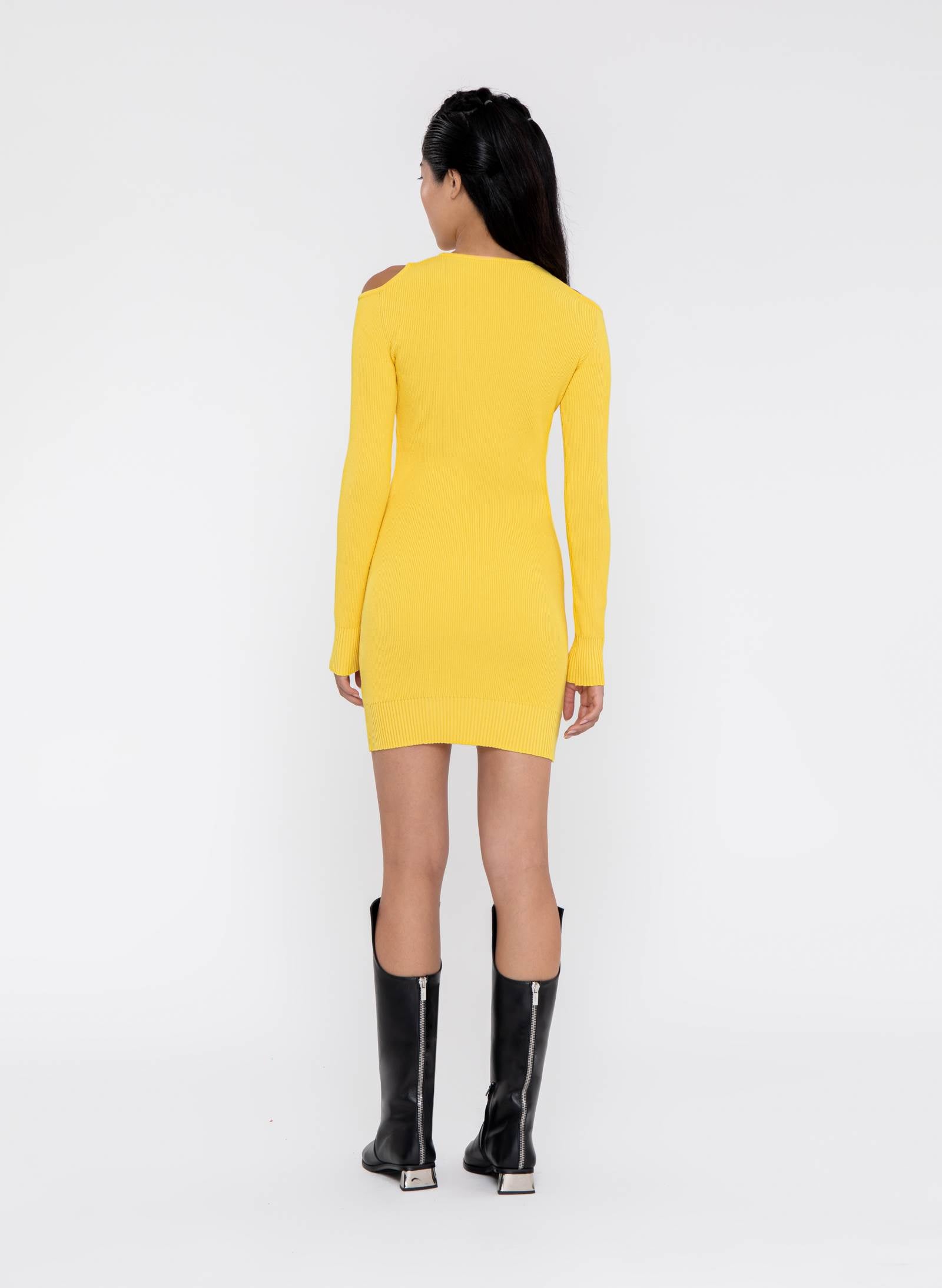 "DNA" Neckline Mini Dress