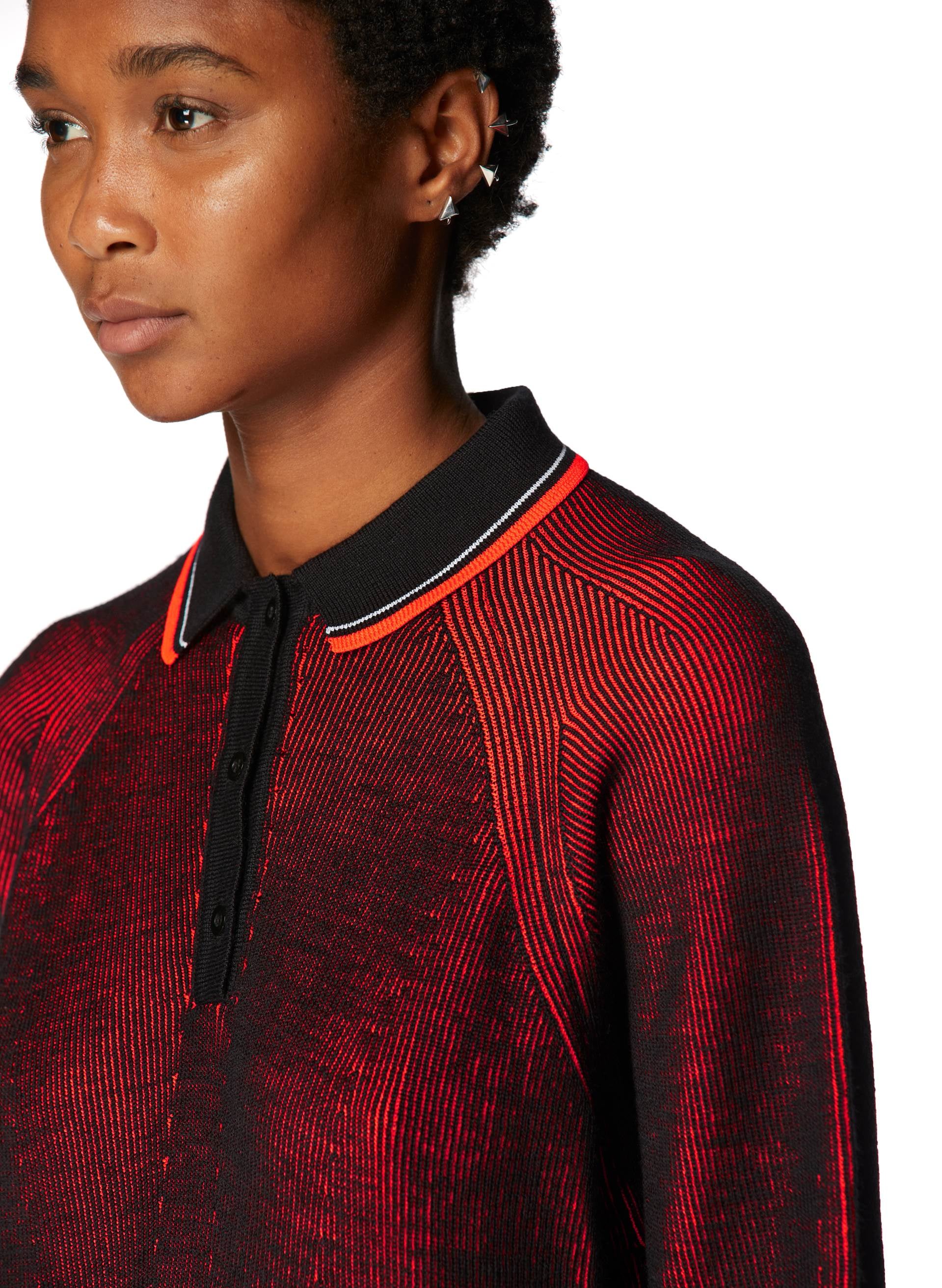 KNIT LINES MAXI POLO