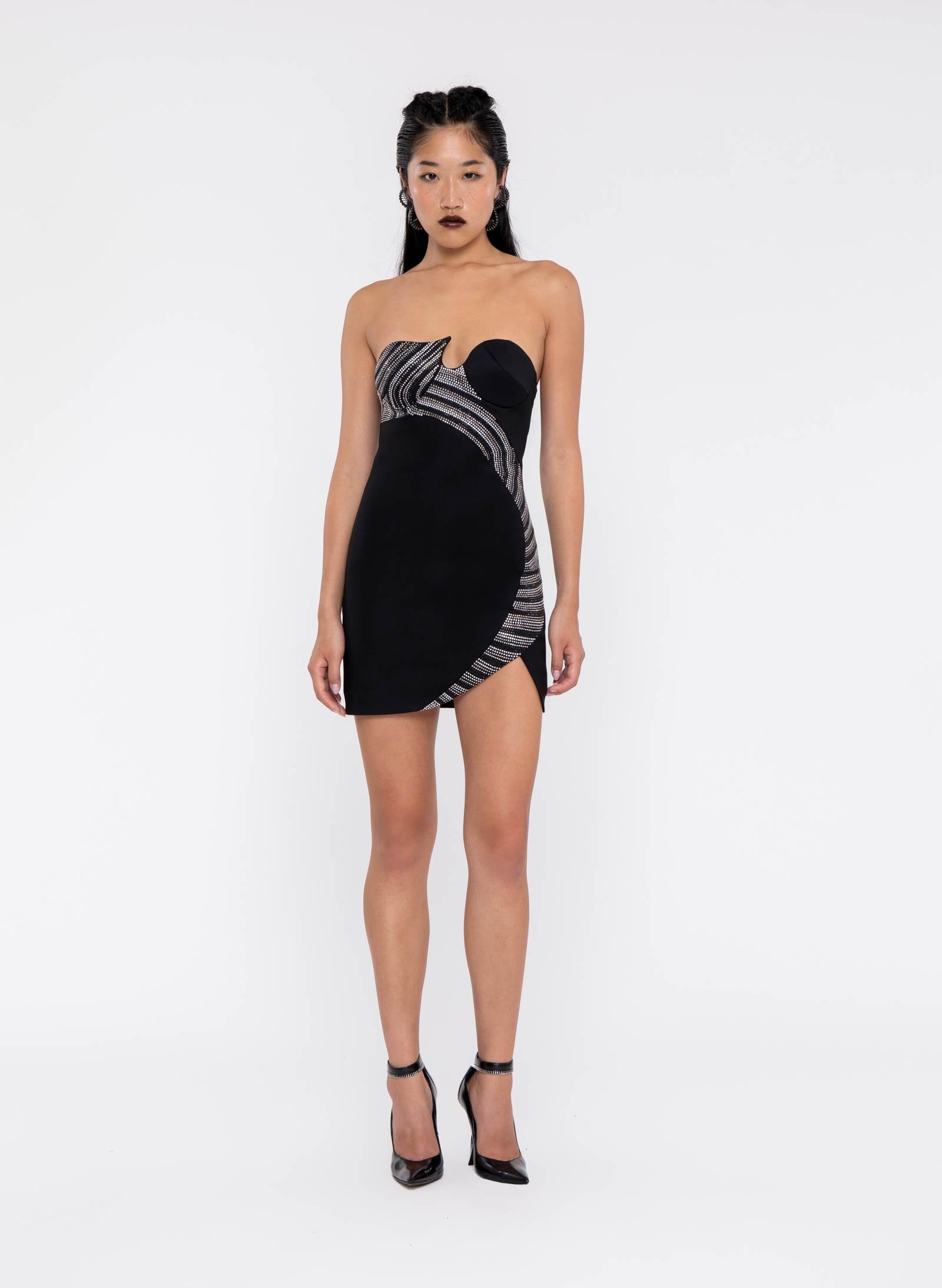 Mini Dress With DNA Strass