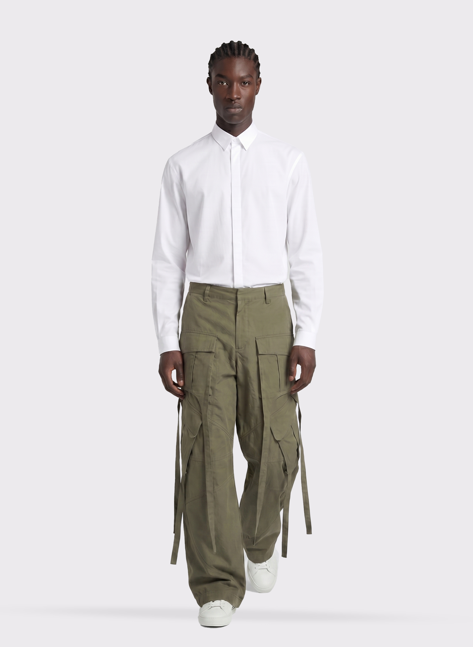 Byblos Multi Pocket Cargo Pants in khaki