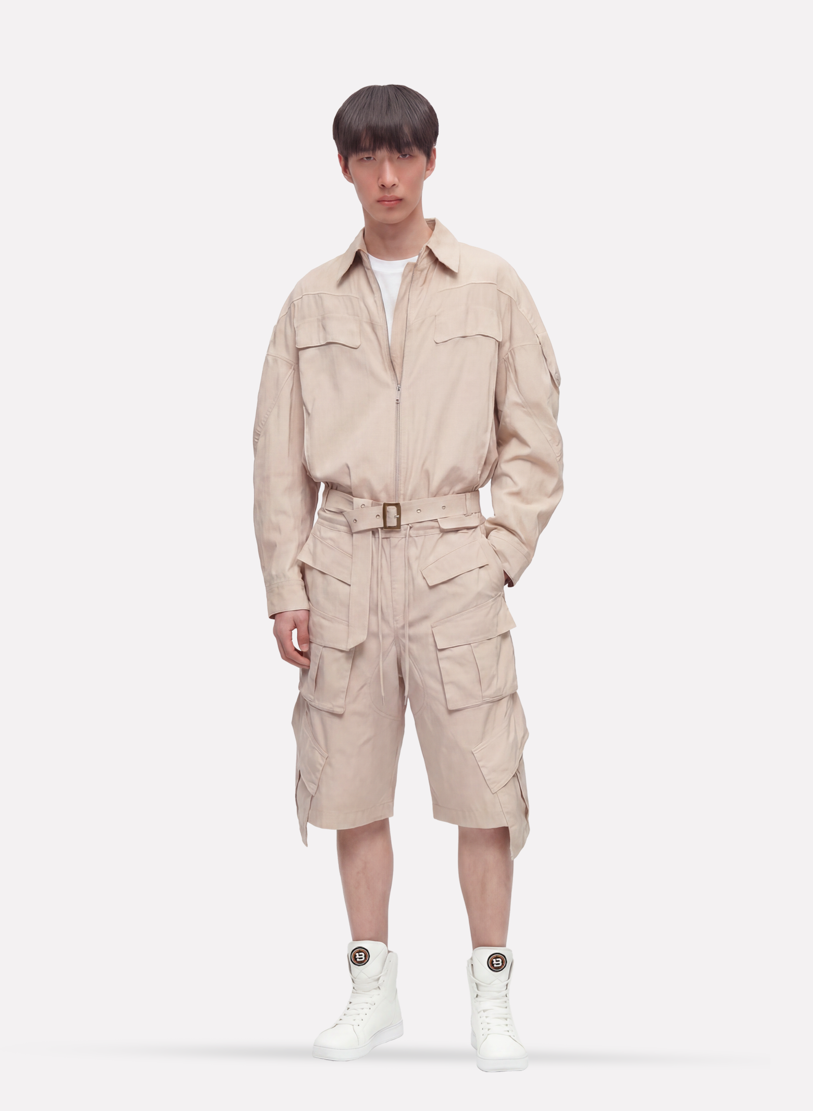 Byblos Bomber Pockets in beige