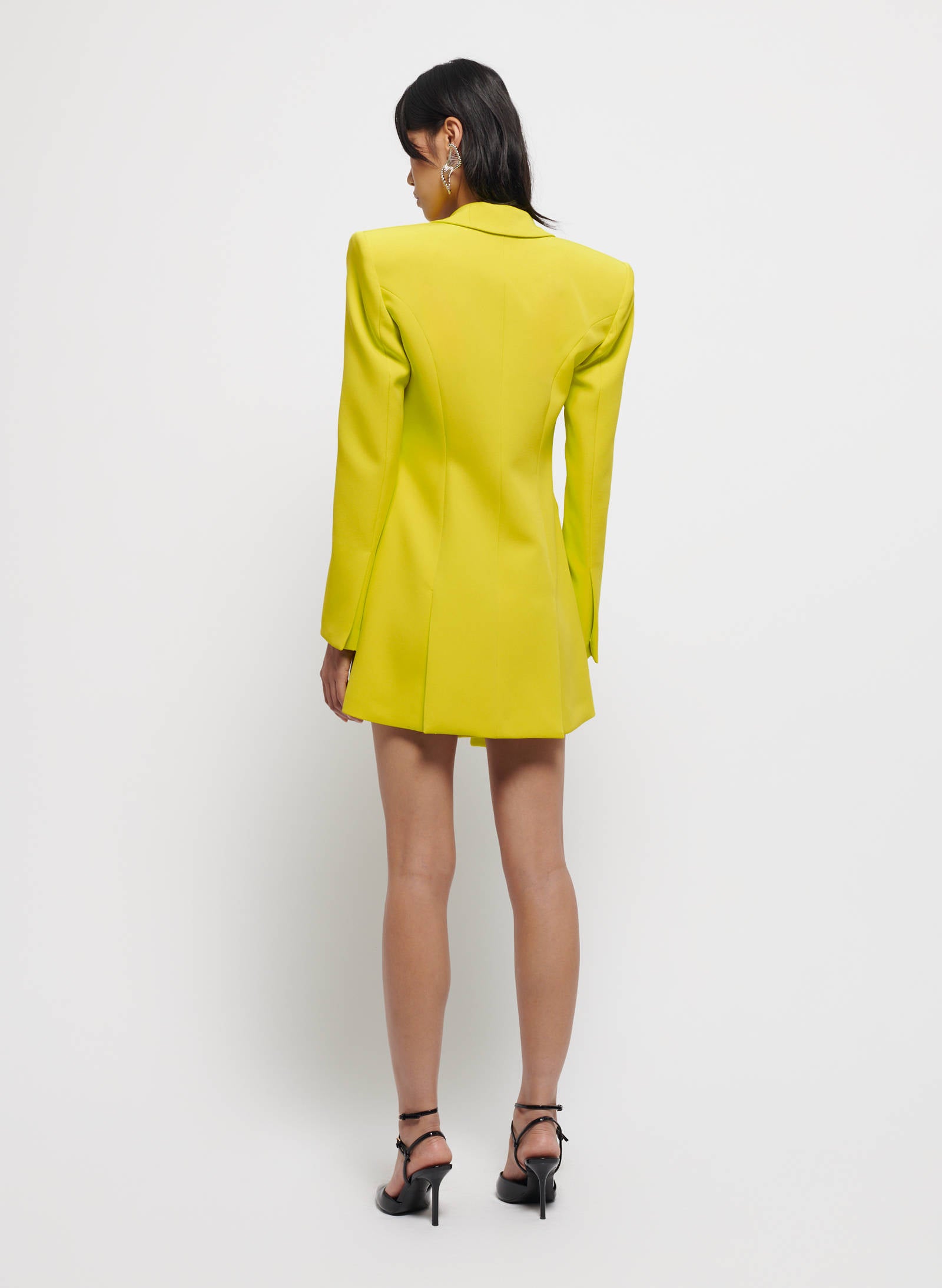 Drop Cut-Out Long Blazer