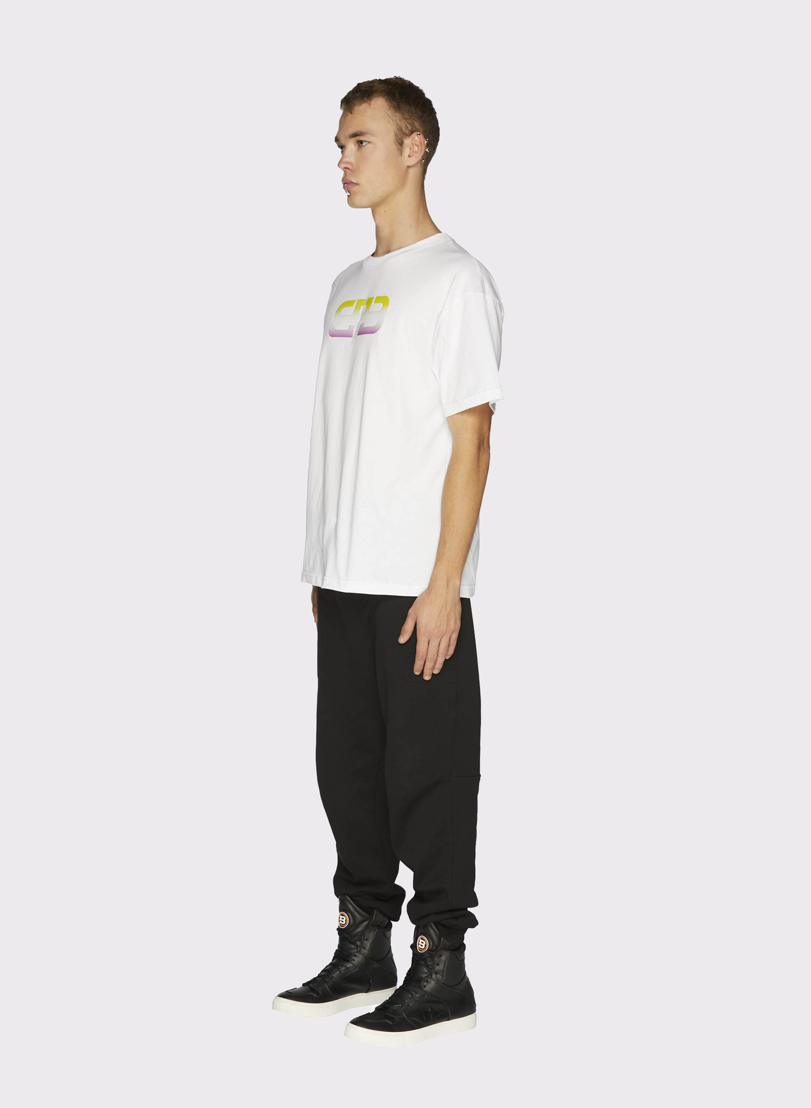 Byblos Lover Monogram T-Shirt in white - front view
