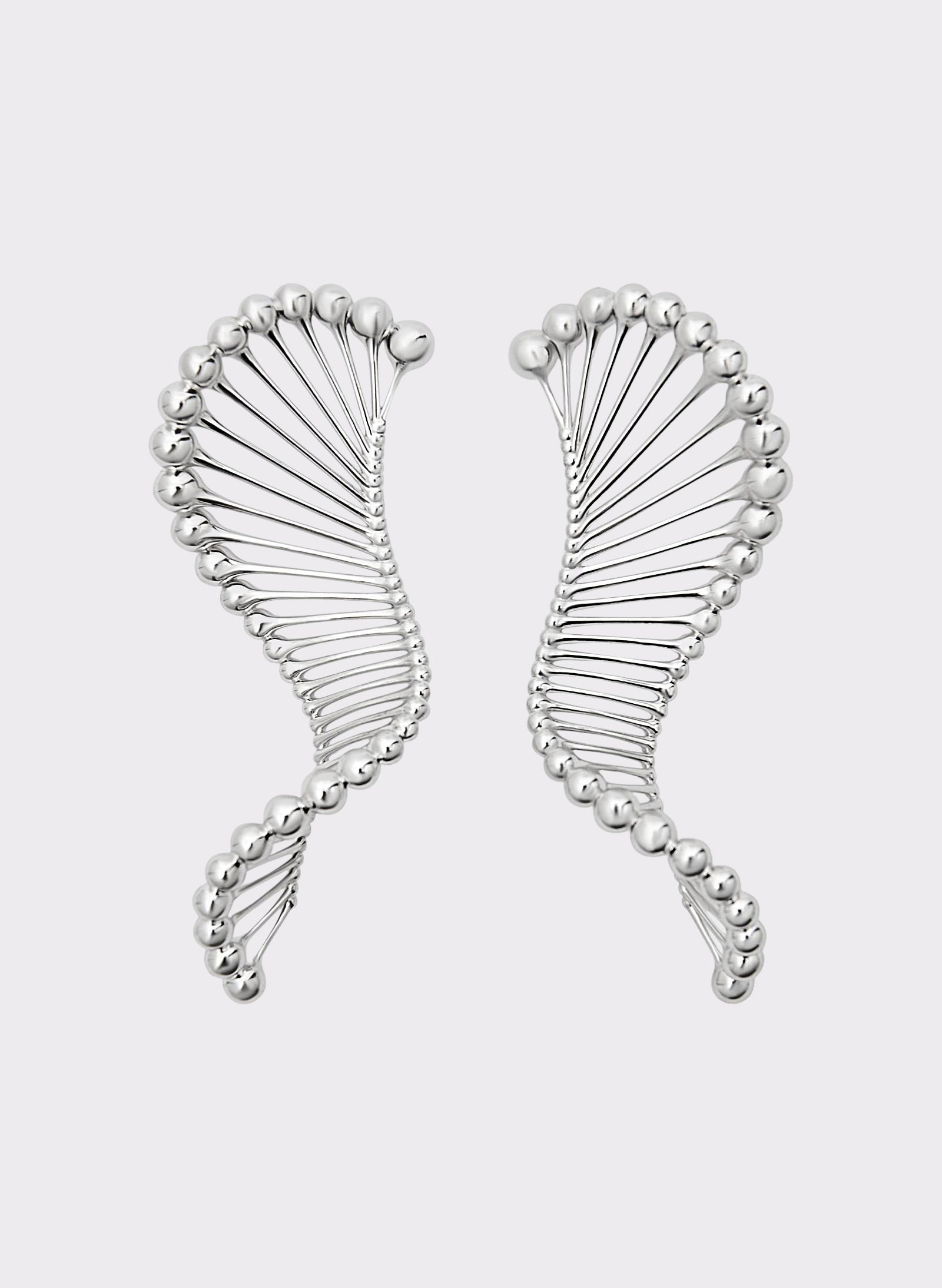 Byblos DNA Big Earrings in silver