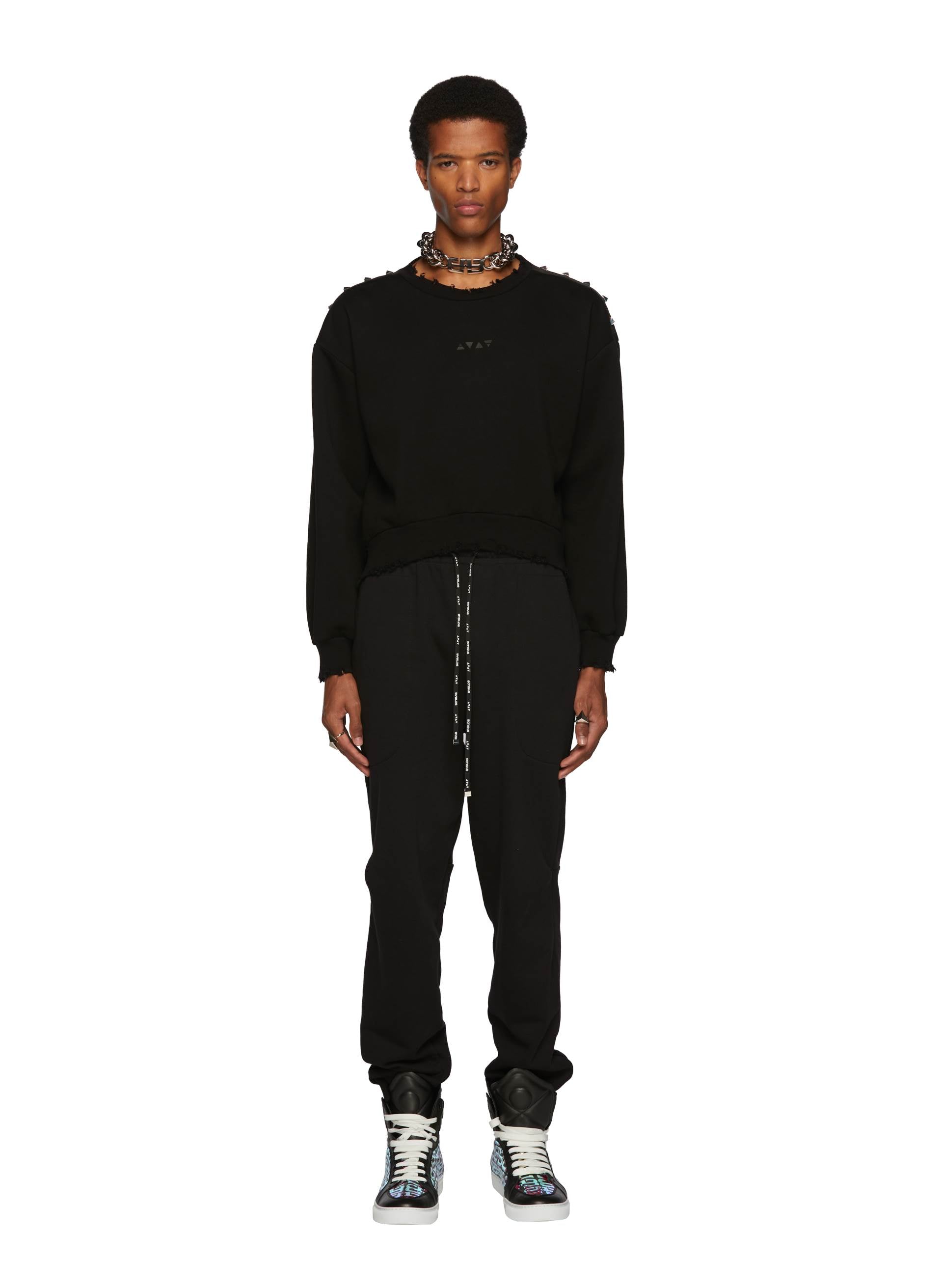 STUDDED CREWNECK JUMPER