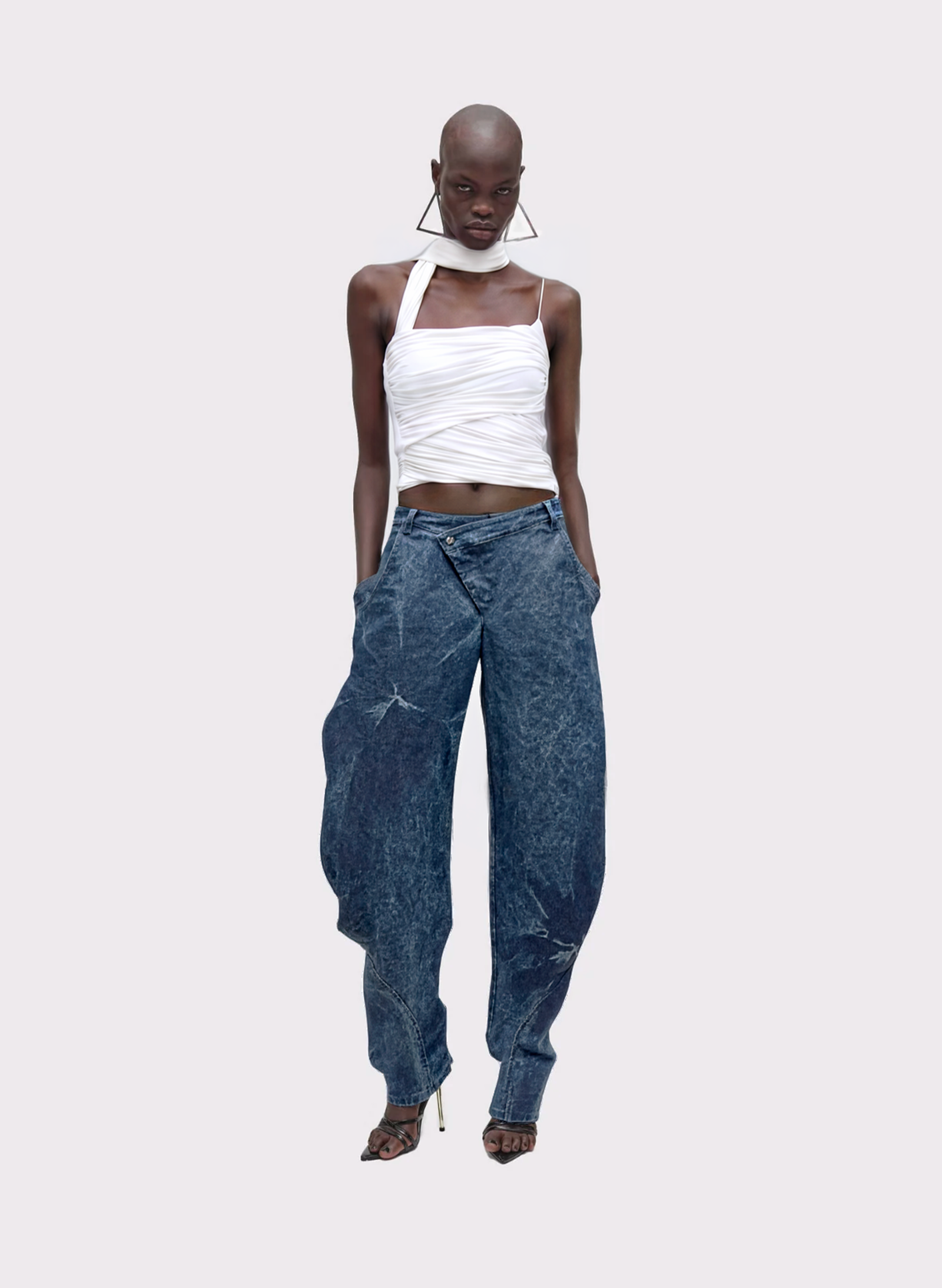 Top in Jersey Asimmetrico