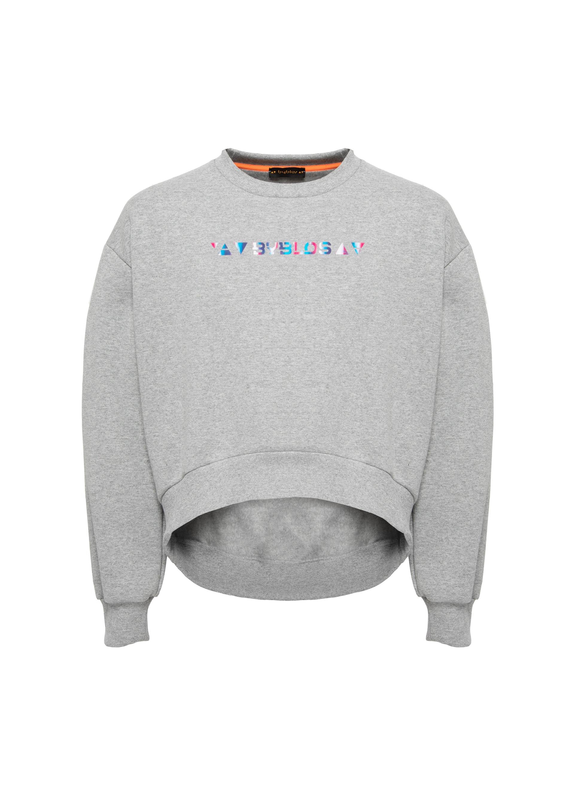 IRIDESCENT LOGO CROP JUMPER