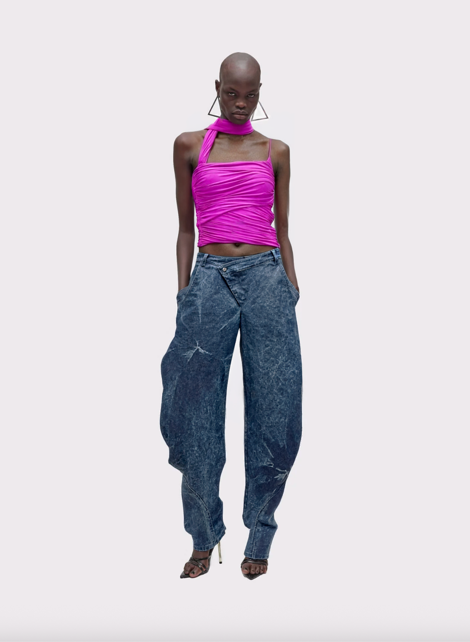 Top in Jersey Asimmetrico