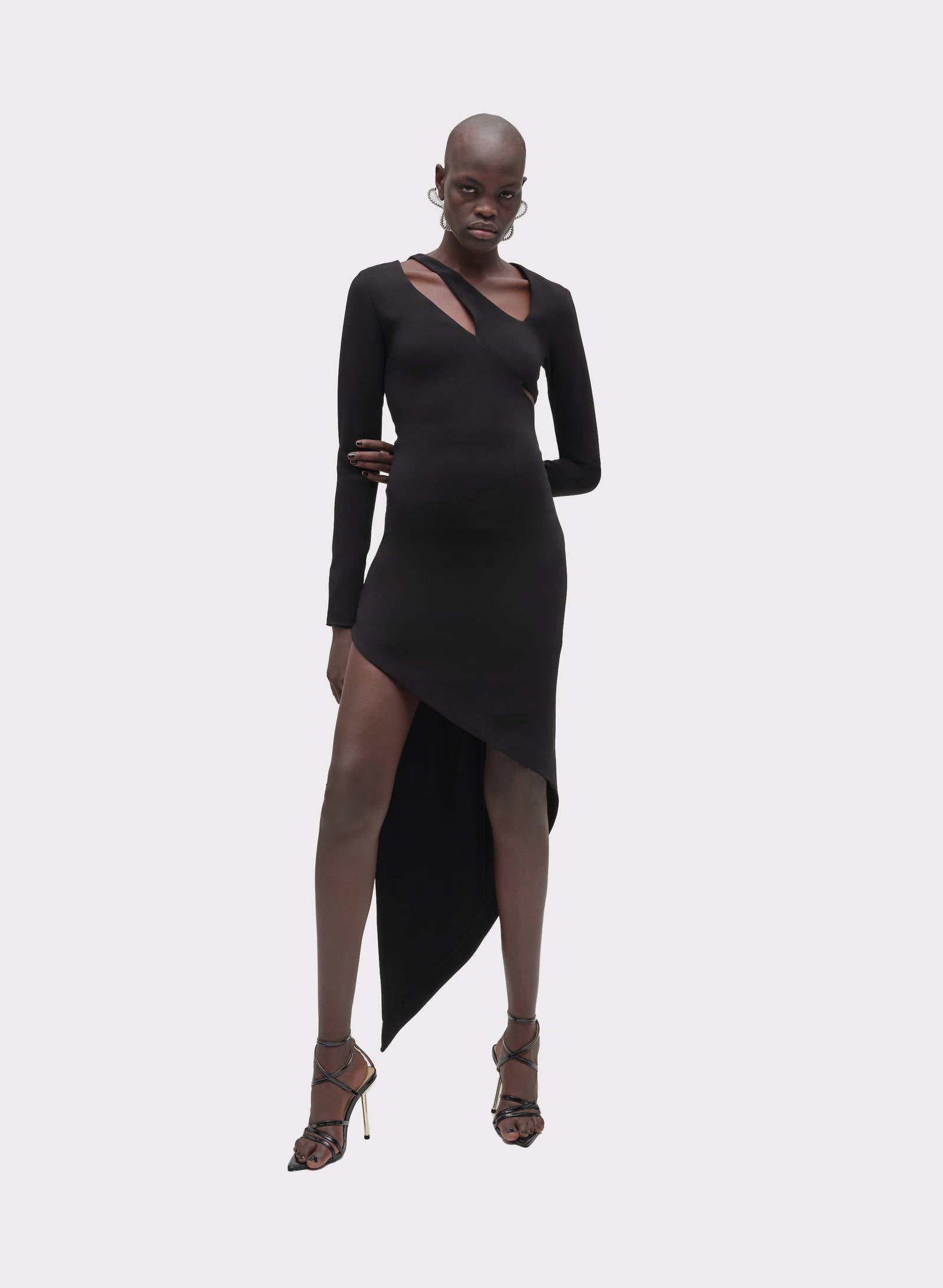 Asymmetric Midi Dress