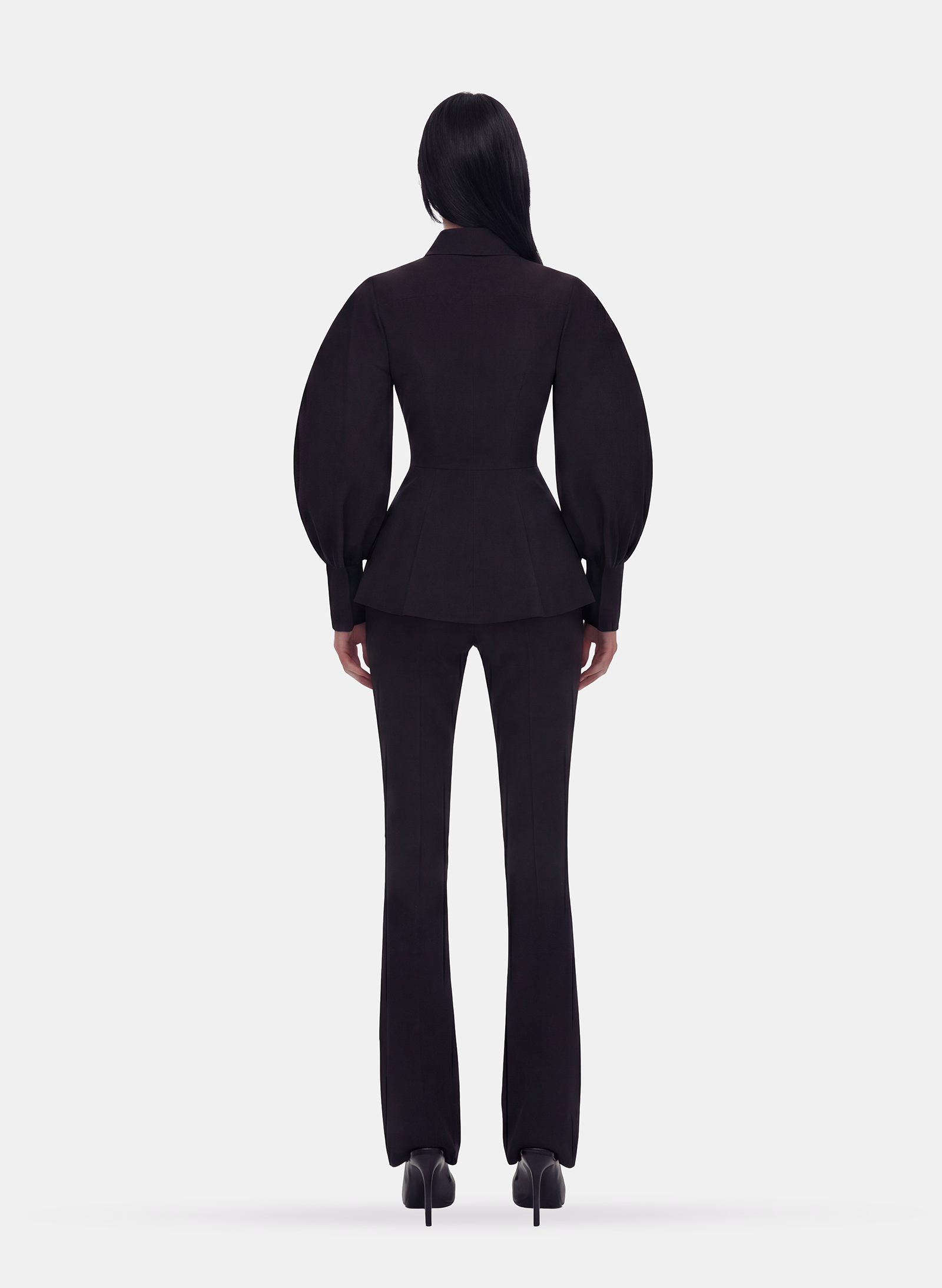 Byblos Elegant Detachable Shirt in black - detail view