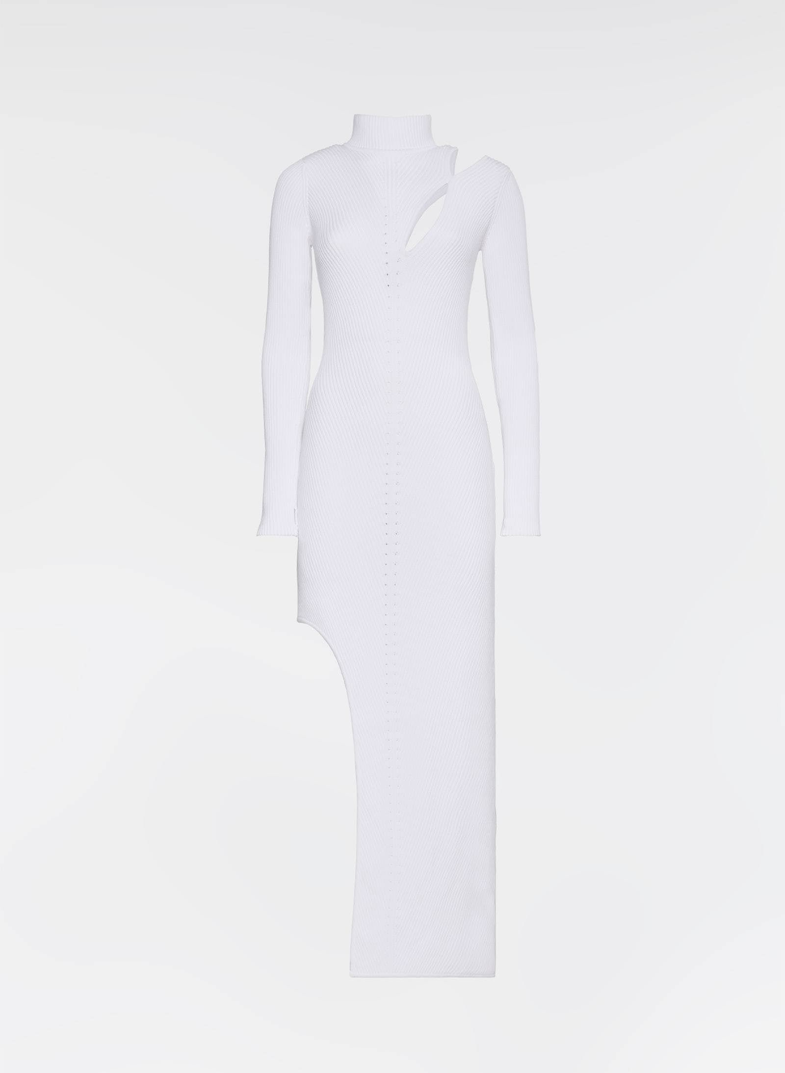 Diagonal "DNA" Long Dress