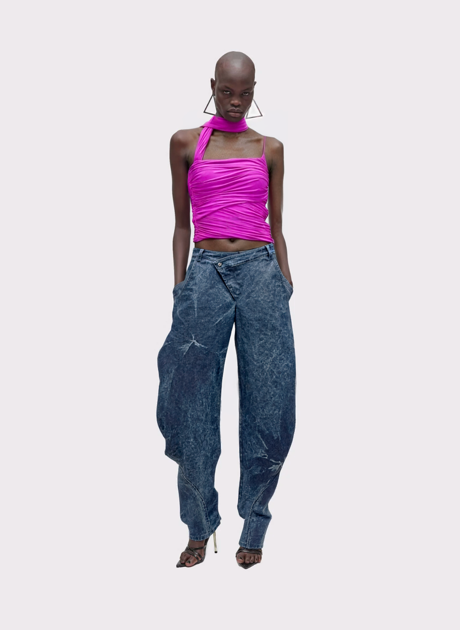 Top in Jersey Asimmetrico