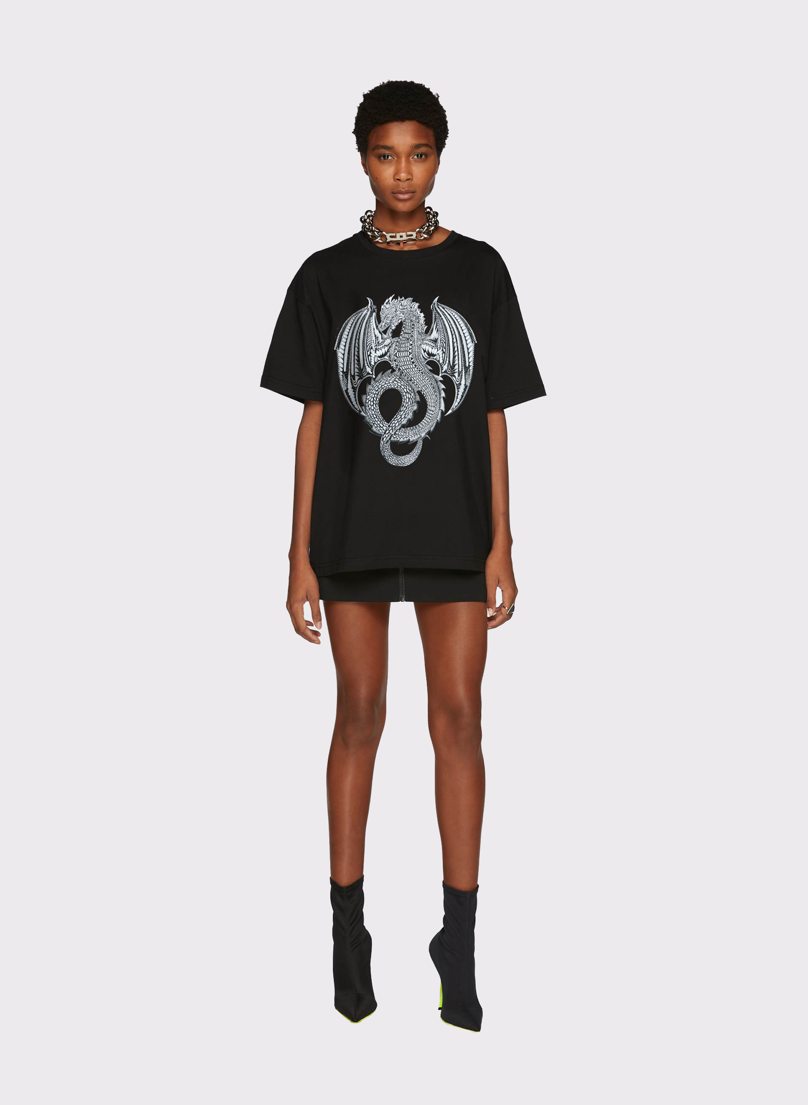 Byblos Lover Tee Dragon in black - back view