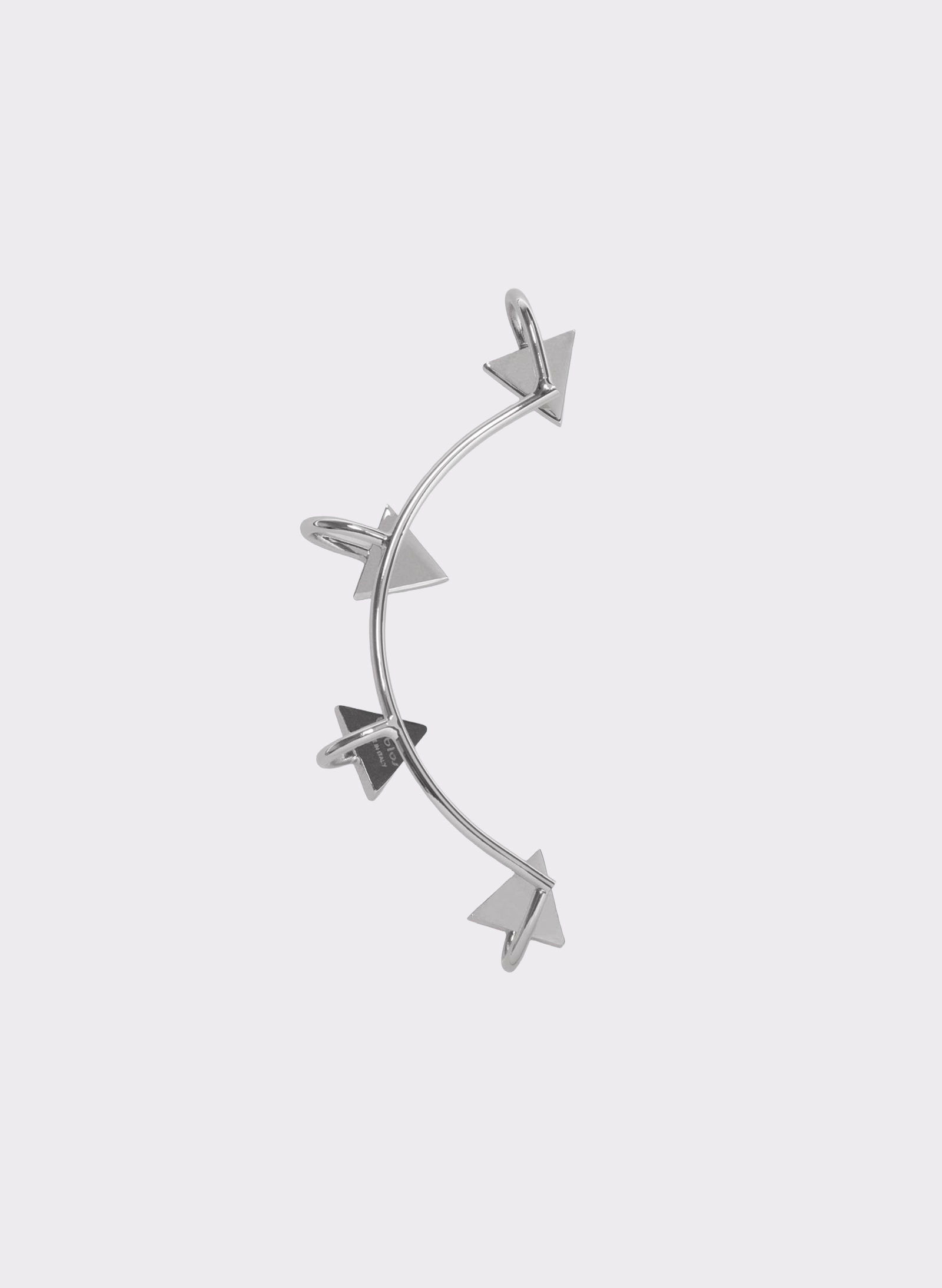 Byblos Triangles Ear Cuff in silver