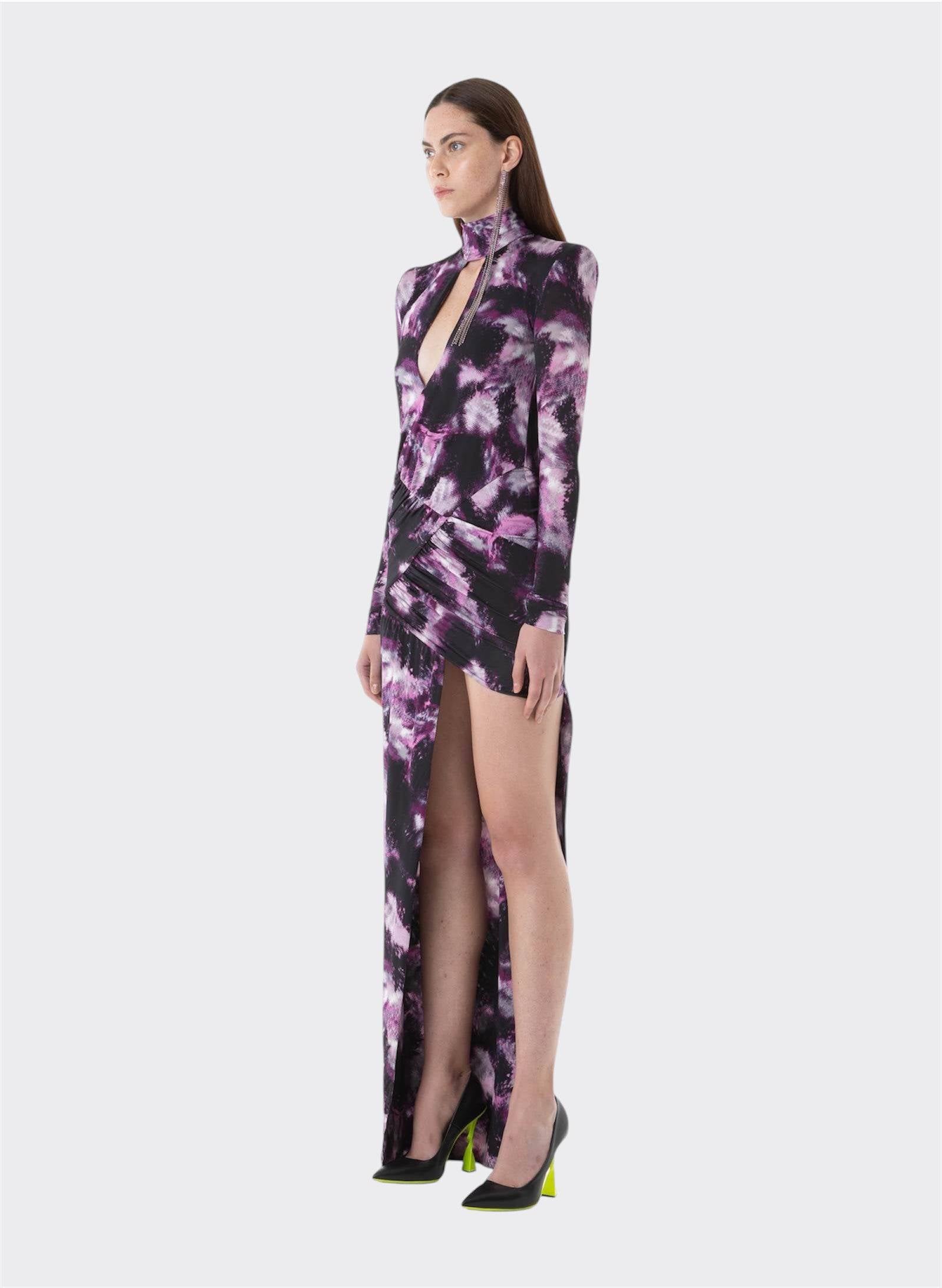 Byblos Pink Jersey Dress in pink - side view