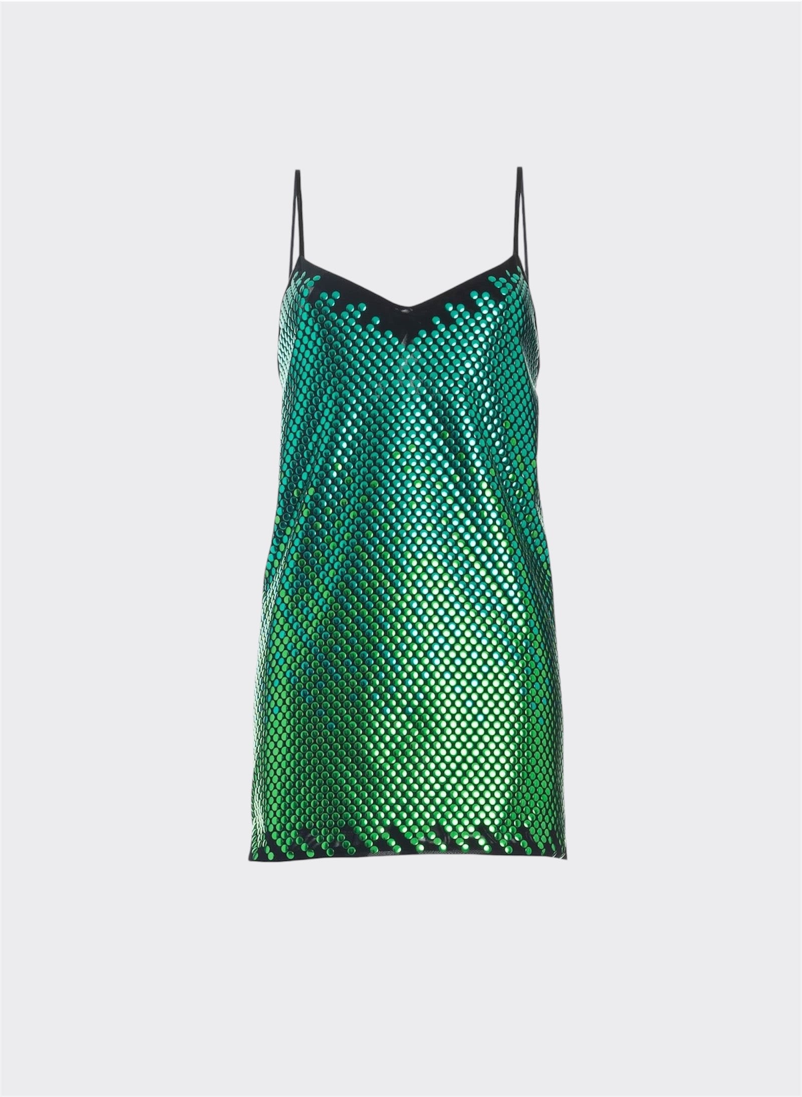 Green Studs Mini Dress