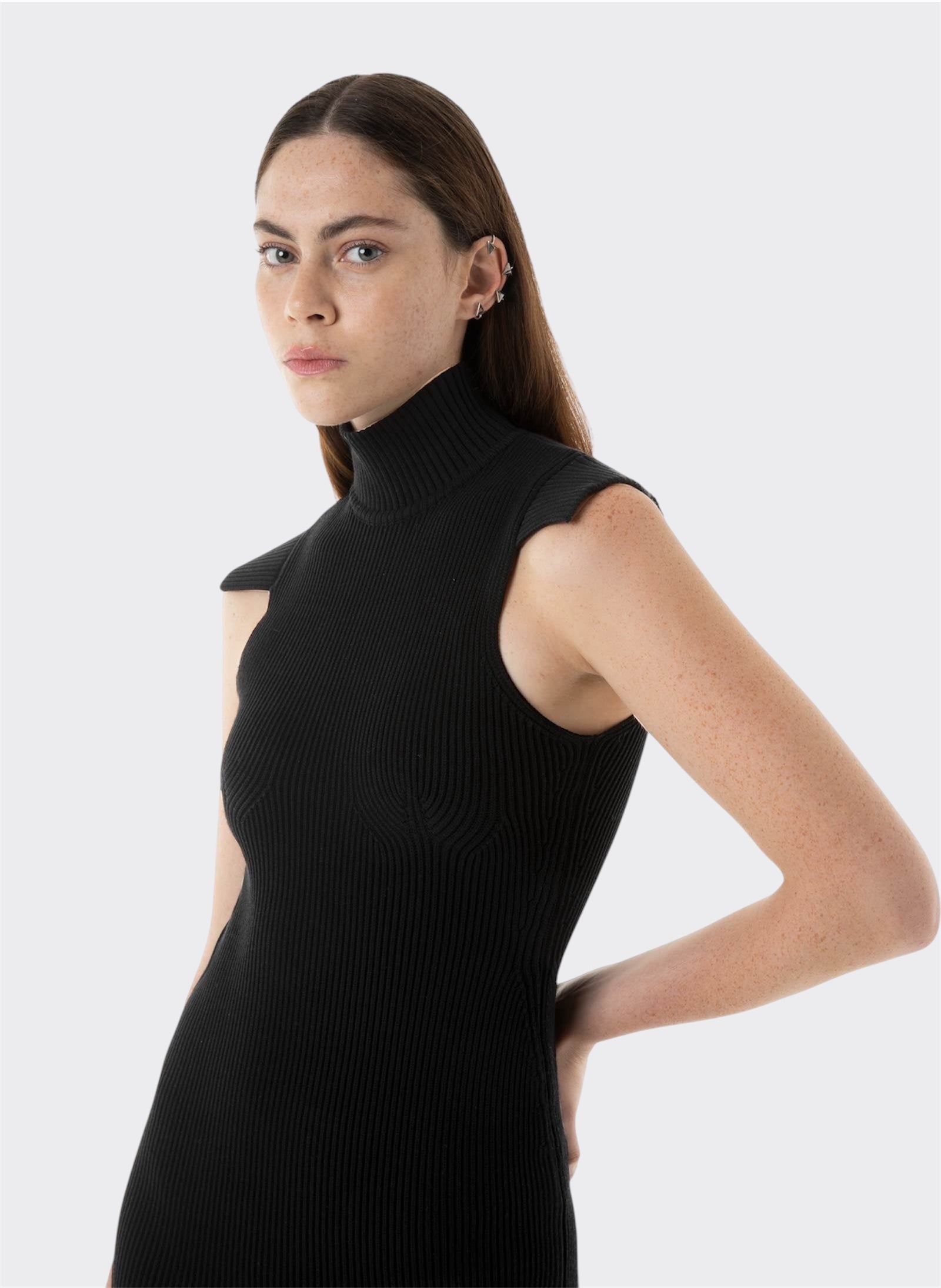 Black Knitted Dress