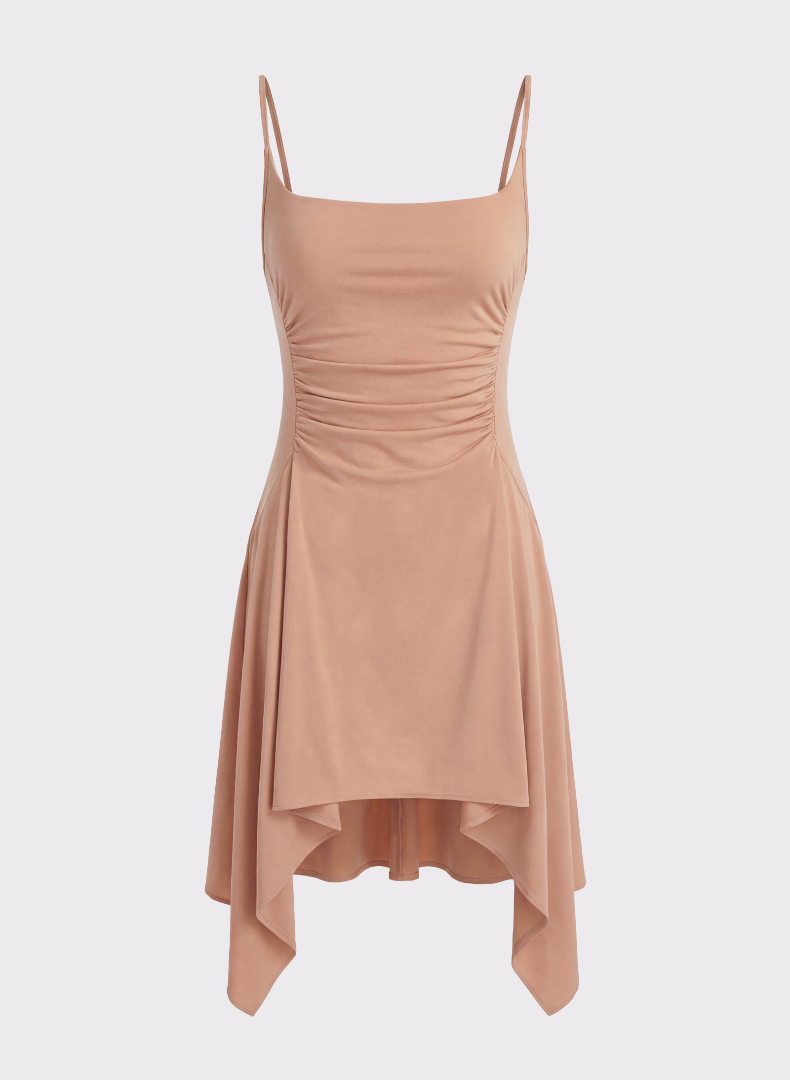 Byblos Foulard Dress in nude - front view