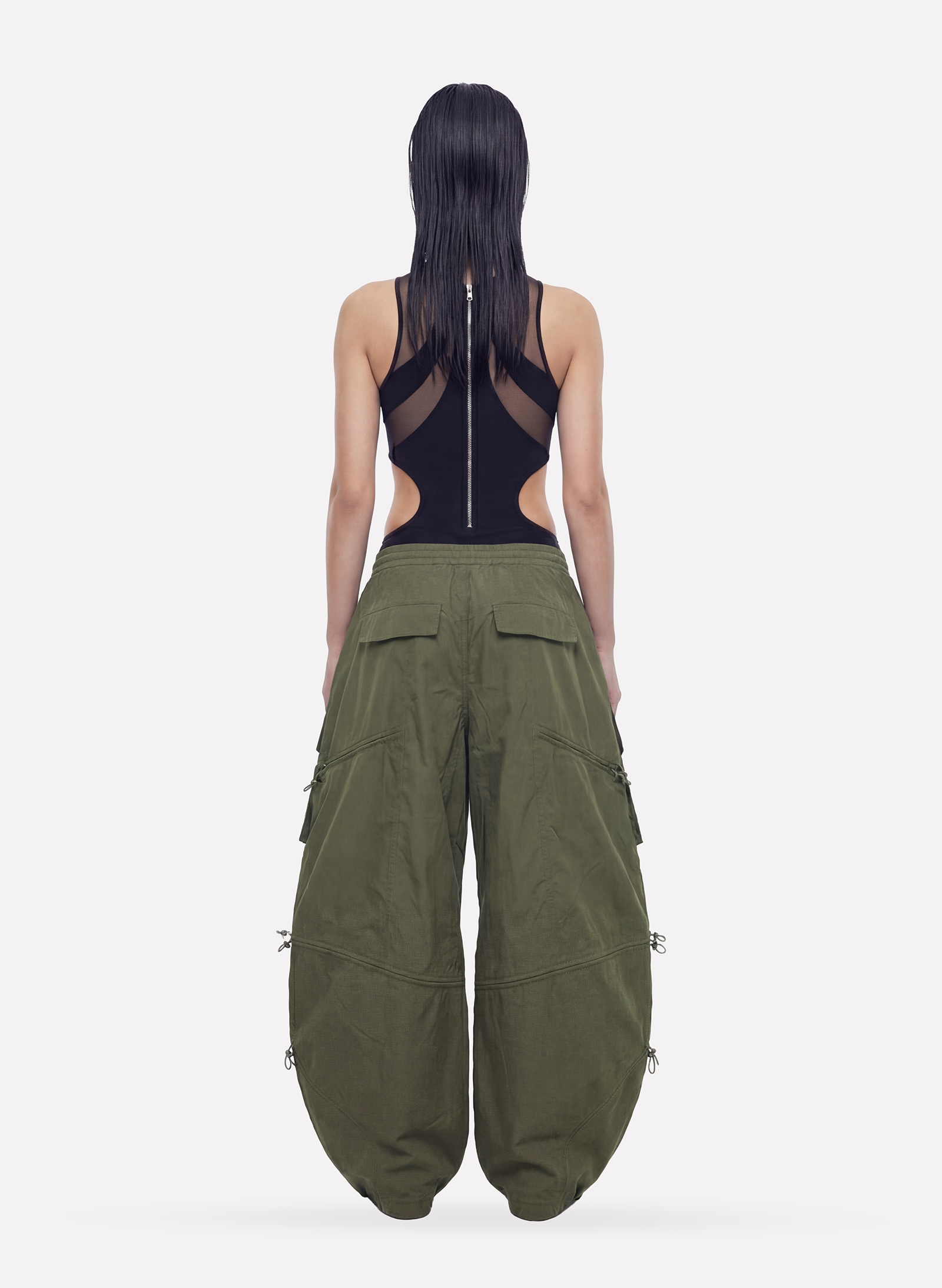 Byblos Tech Cargo in khaki - side view