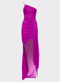 pink liquid dress Azalea Organza Gown Teuta Matoshi