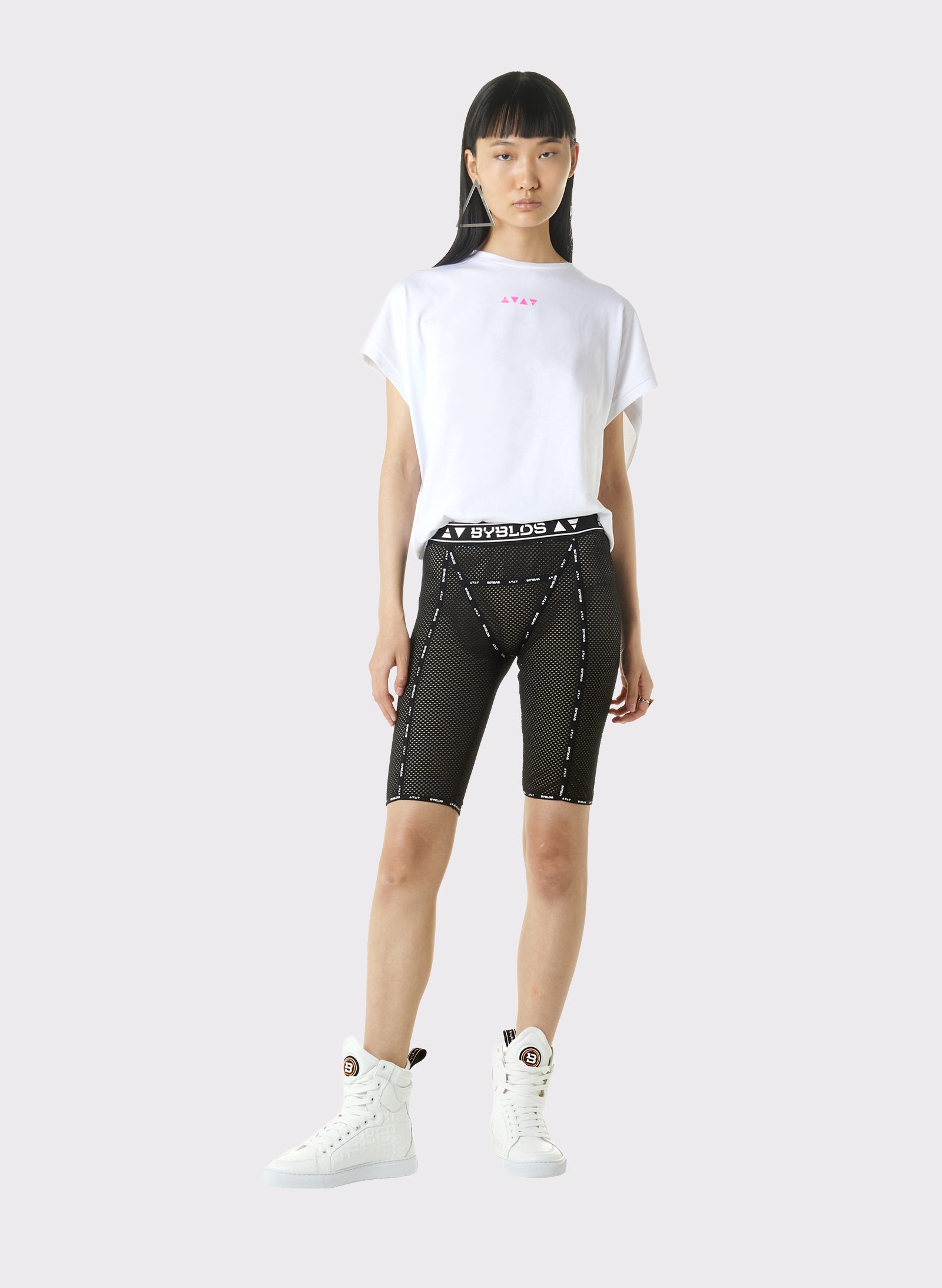 Byblos Biker Short Pant in black - back view