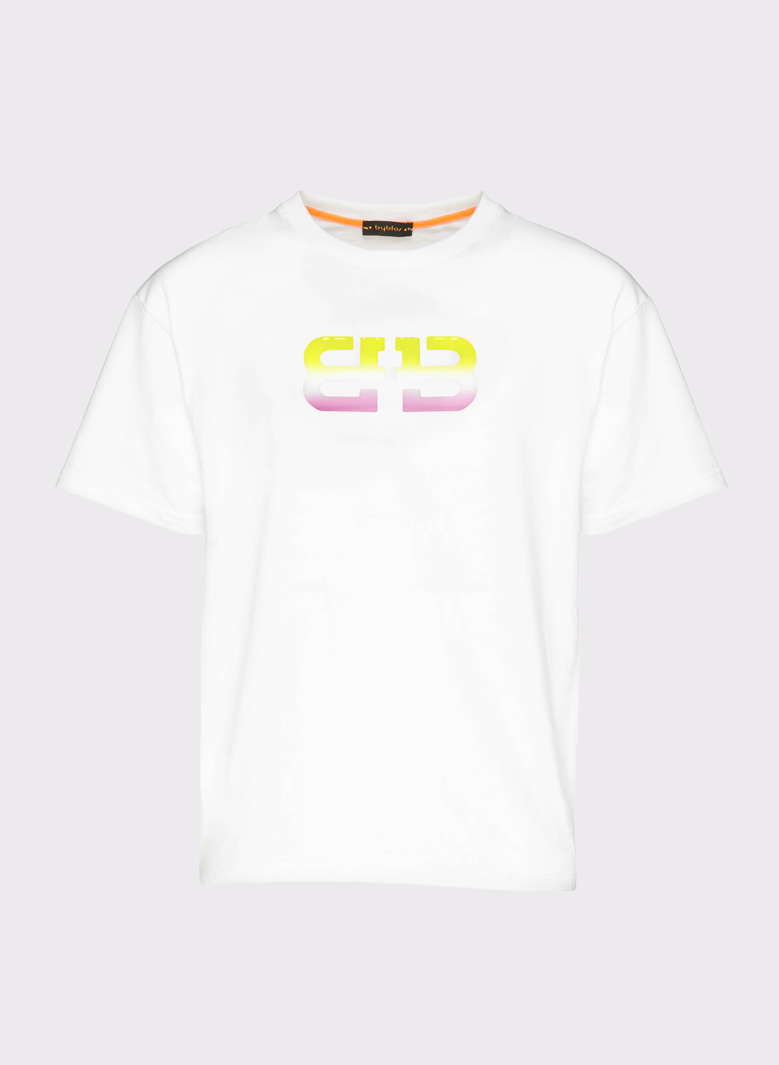 Byblos Lover Monogram T-Shirt in white - back view