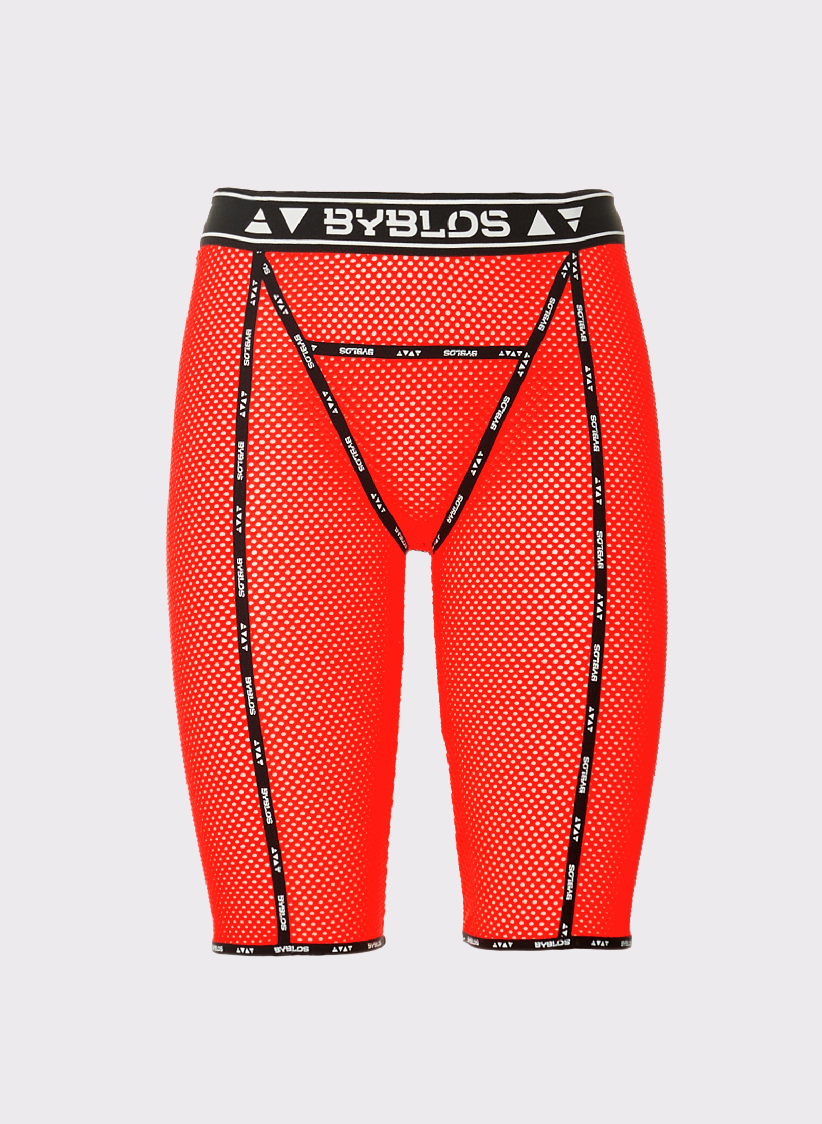 Byblos Biker Short Pant in orange - front view